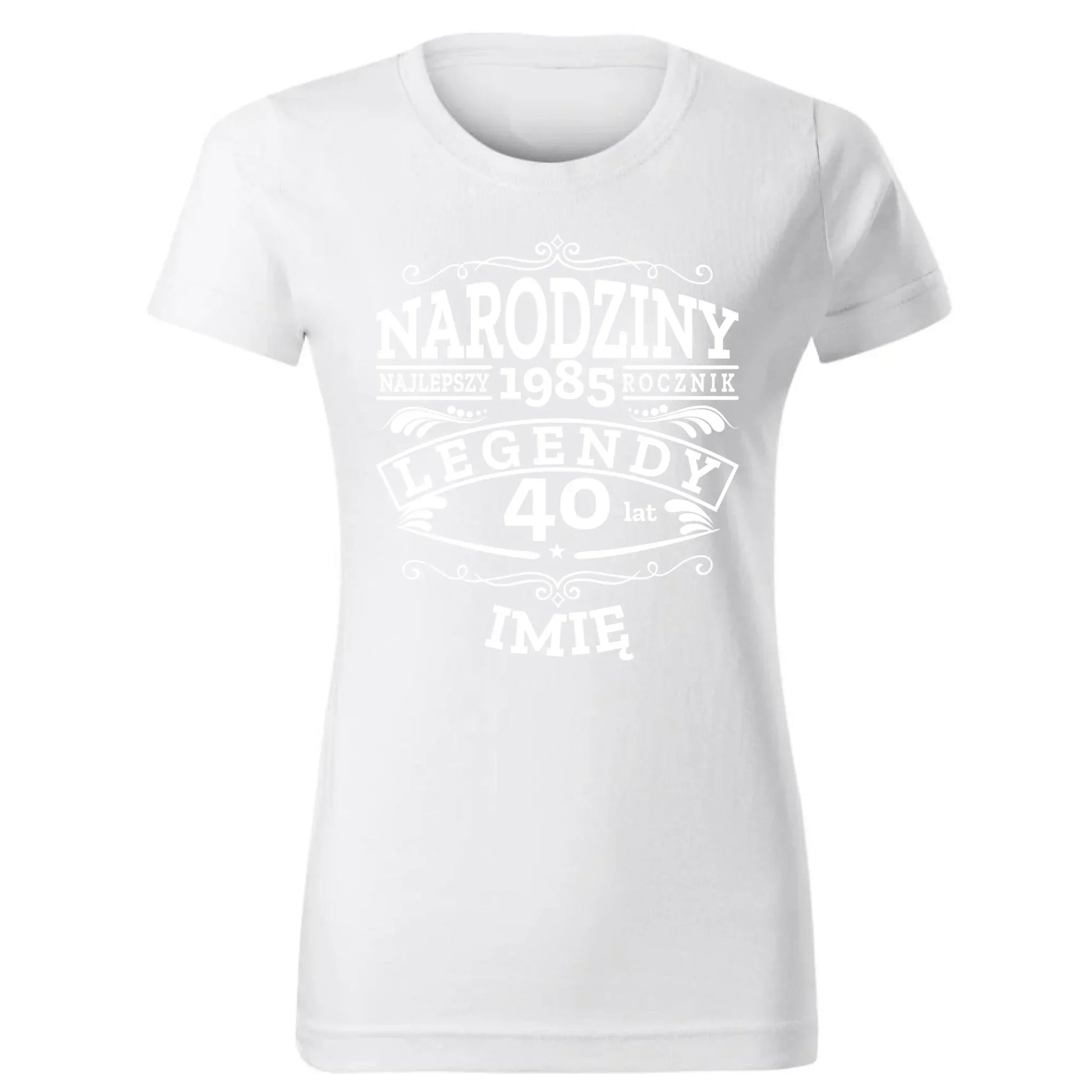 Narodziny Legendy | Personalizowana koszulka damska prezent na urodziny U01 - StoryCups.pl