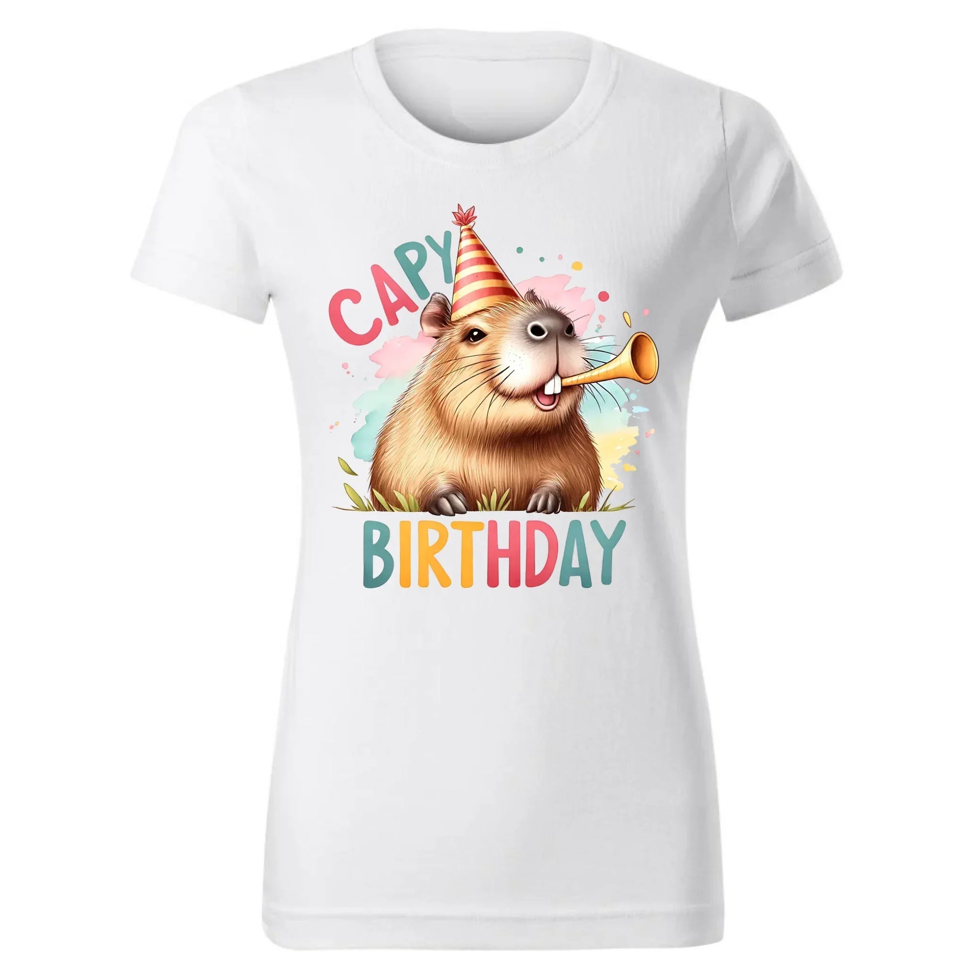 Capy Birthday kapibara | Koszulka damska prezent na urodziny U21 - StoryCups.pl