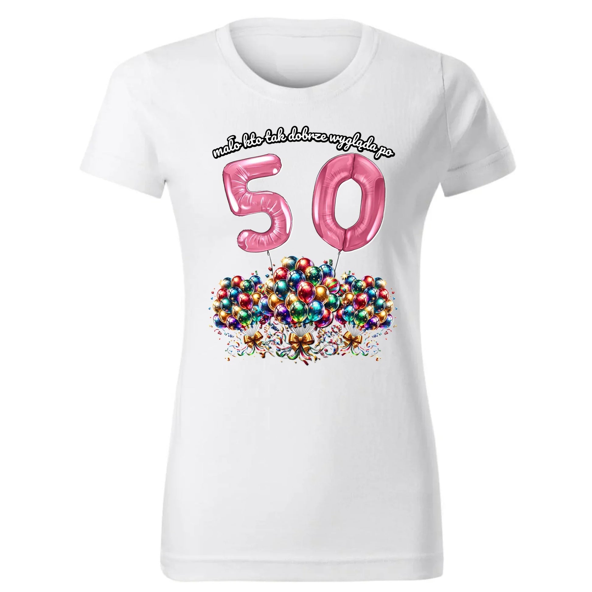 Mało kto tak dobrze wygląda | Personalizowana koszulka damska na urodziny U16 - StoryCups.pl