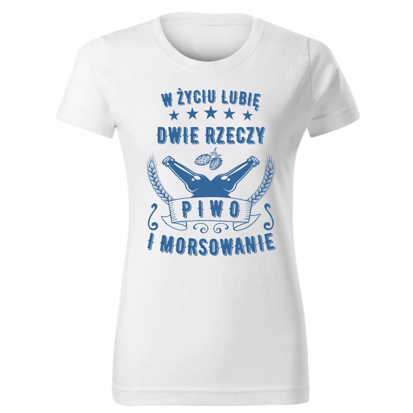 W życiu lubię dwie rzeczy piwo i morsowanie | Koszulka damska mors HM09 - StoryCups.pl