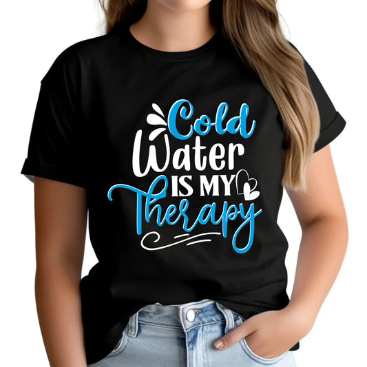 Cold water is my therapy | Koszulka damska HM14 - StoryCups.pl