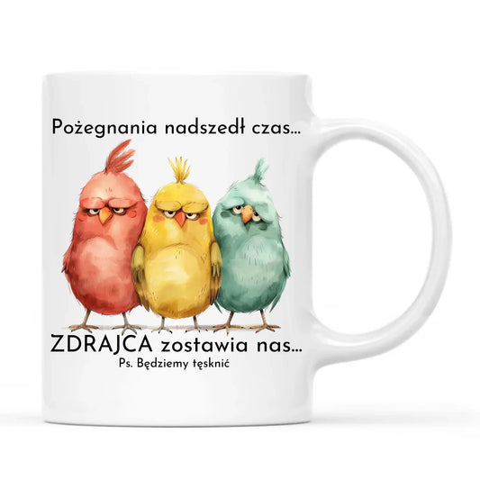 Kubek prezent na odejście z pracy POŻEGNANIE AWANS