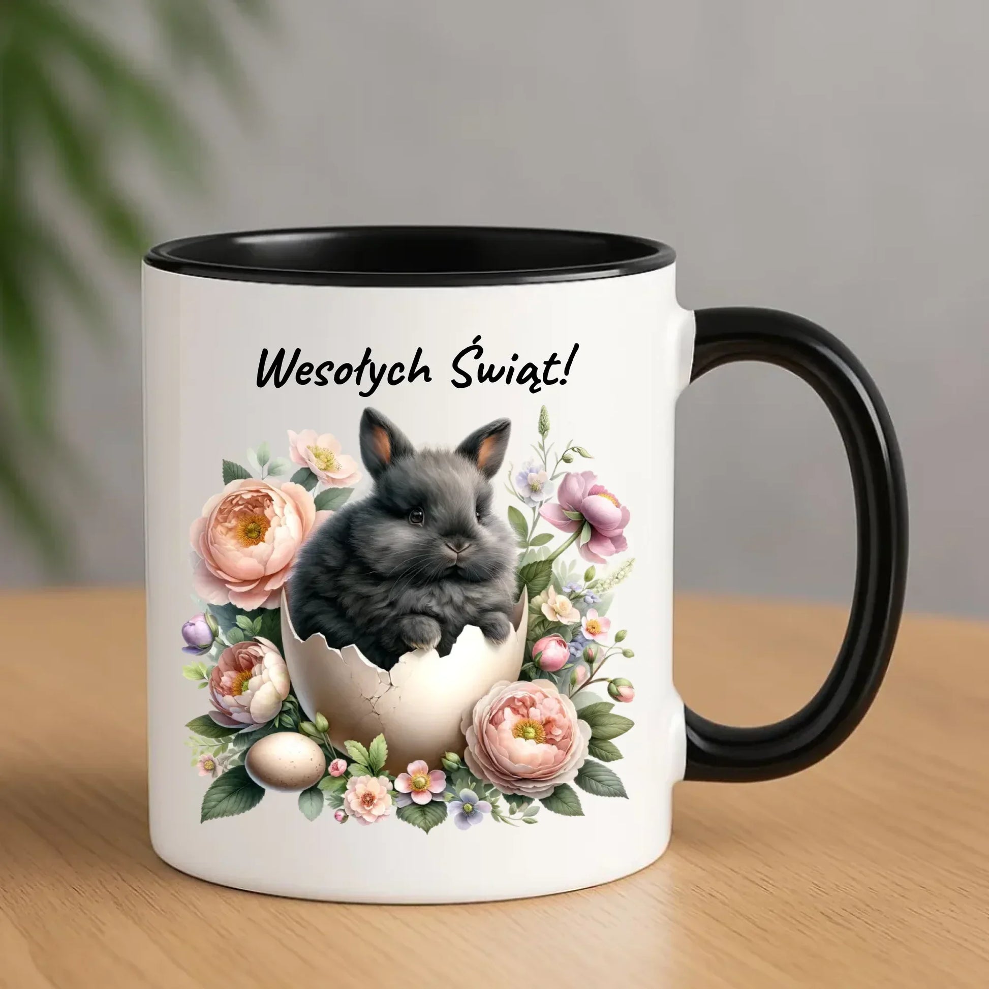 Zajączek w pisance | Kubek na Wielkanoc WN03 - StoryCups.pl