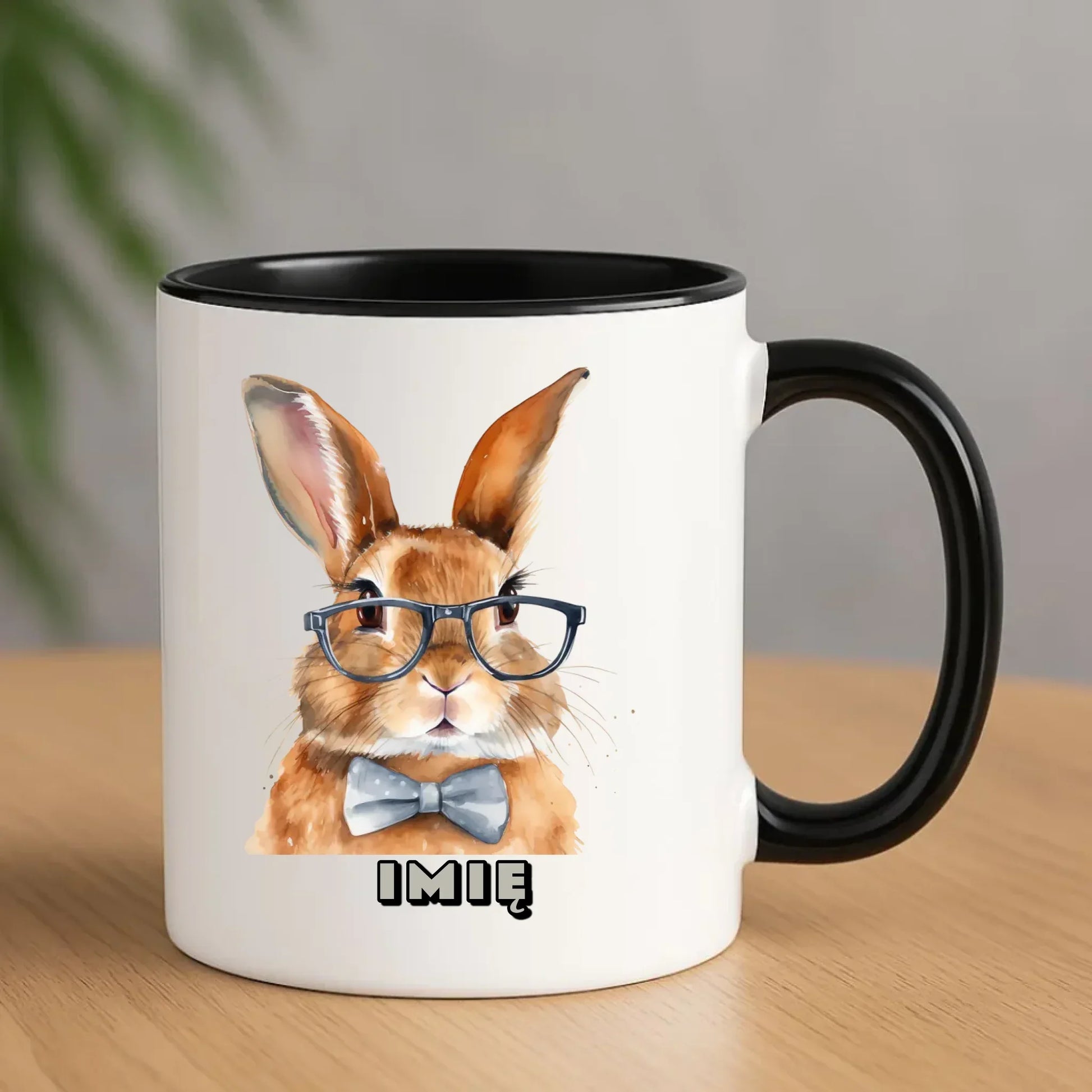 Zając w okularach | Kubek na Wielkanoc WN12 - StoryCups.pl