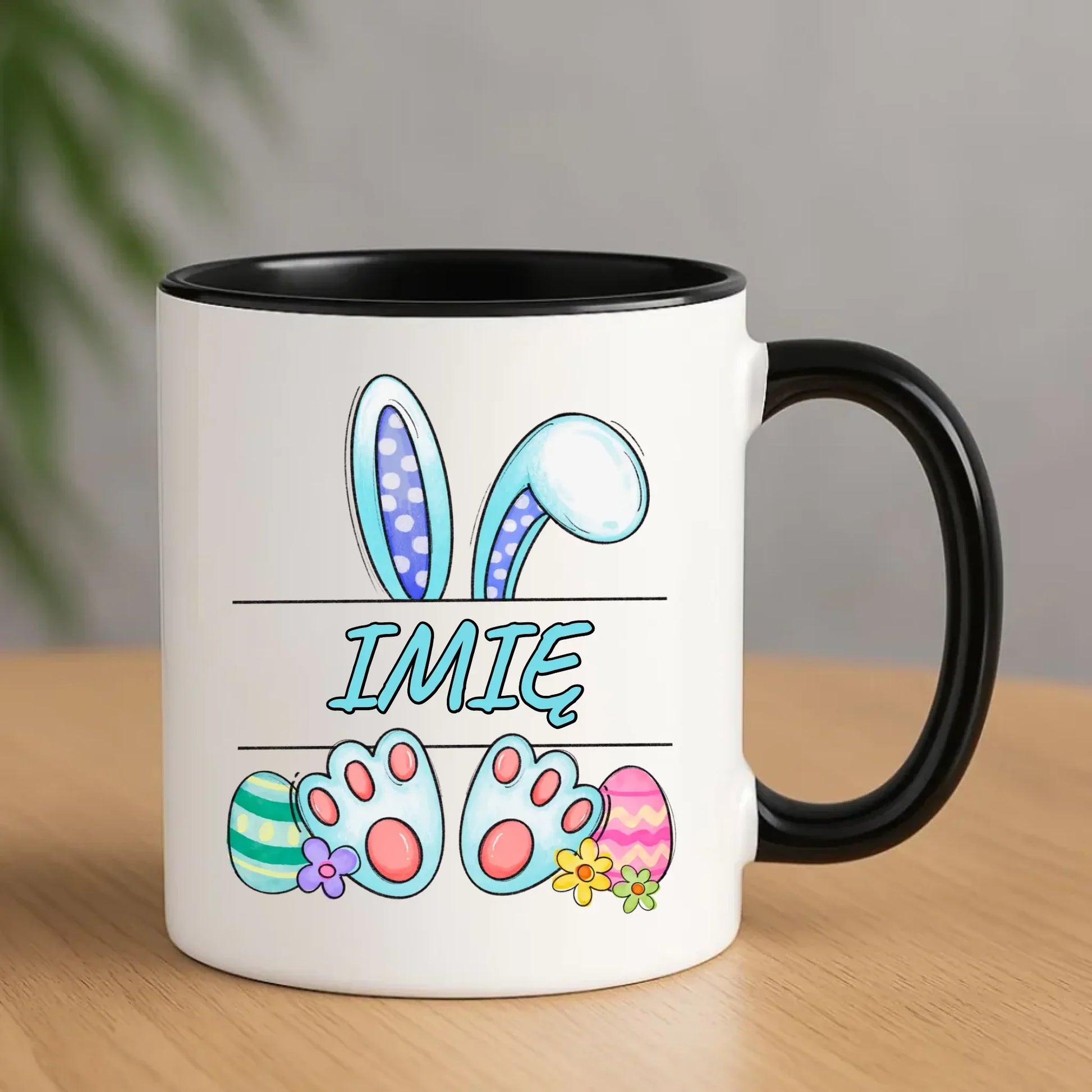 Zajączek Wielkanocny imię | Kubek dla dziecka na Wielkanoc WN14 - StoryCups.pl