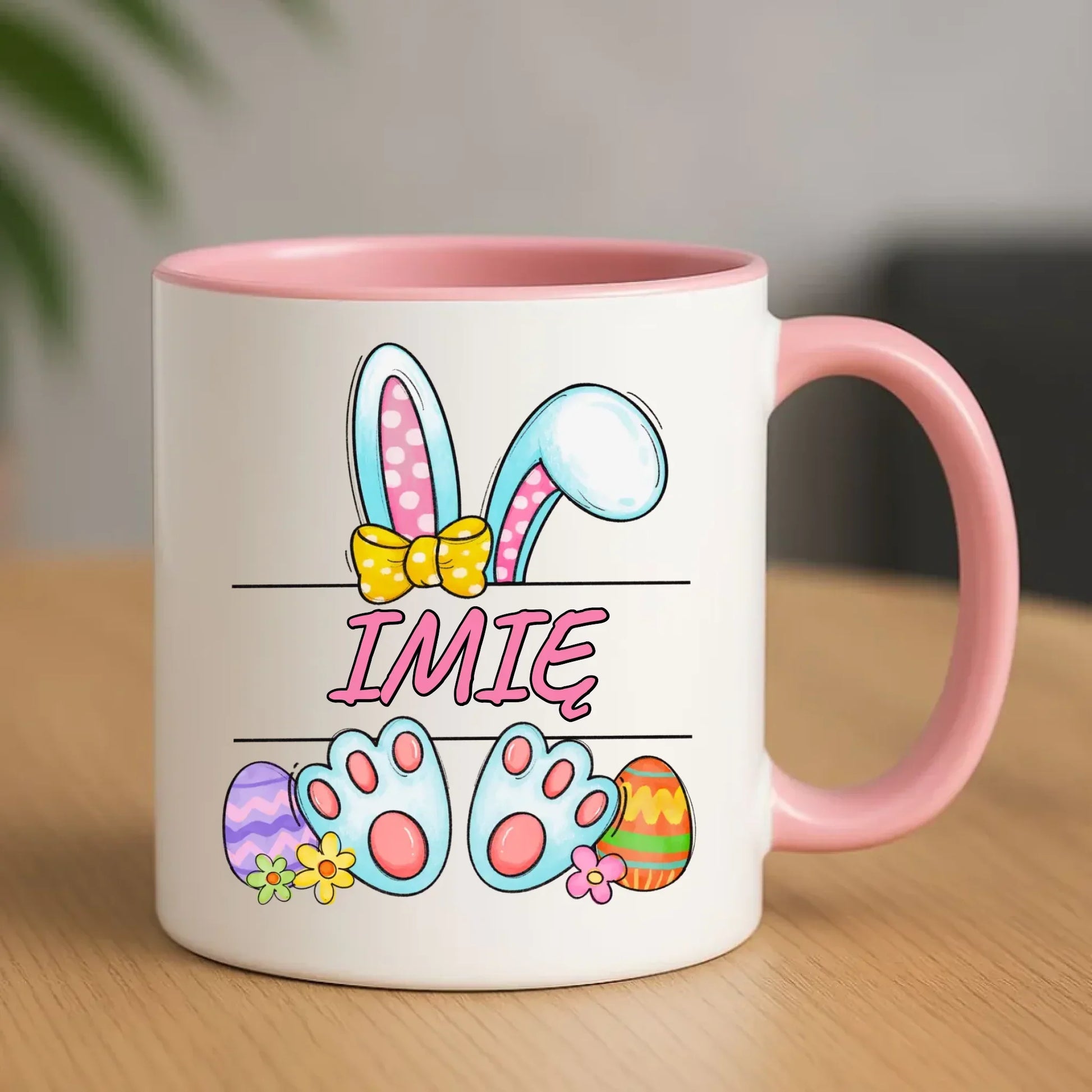 Zajączek Wielkanocny imię | Kubek dla dziecka na Wielkanoc WN15 - StoryCups.pl