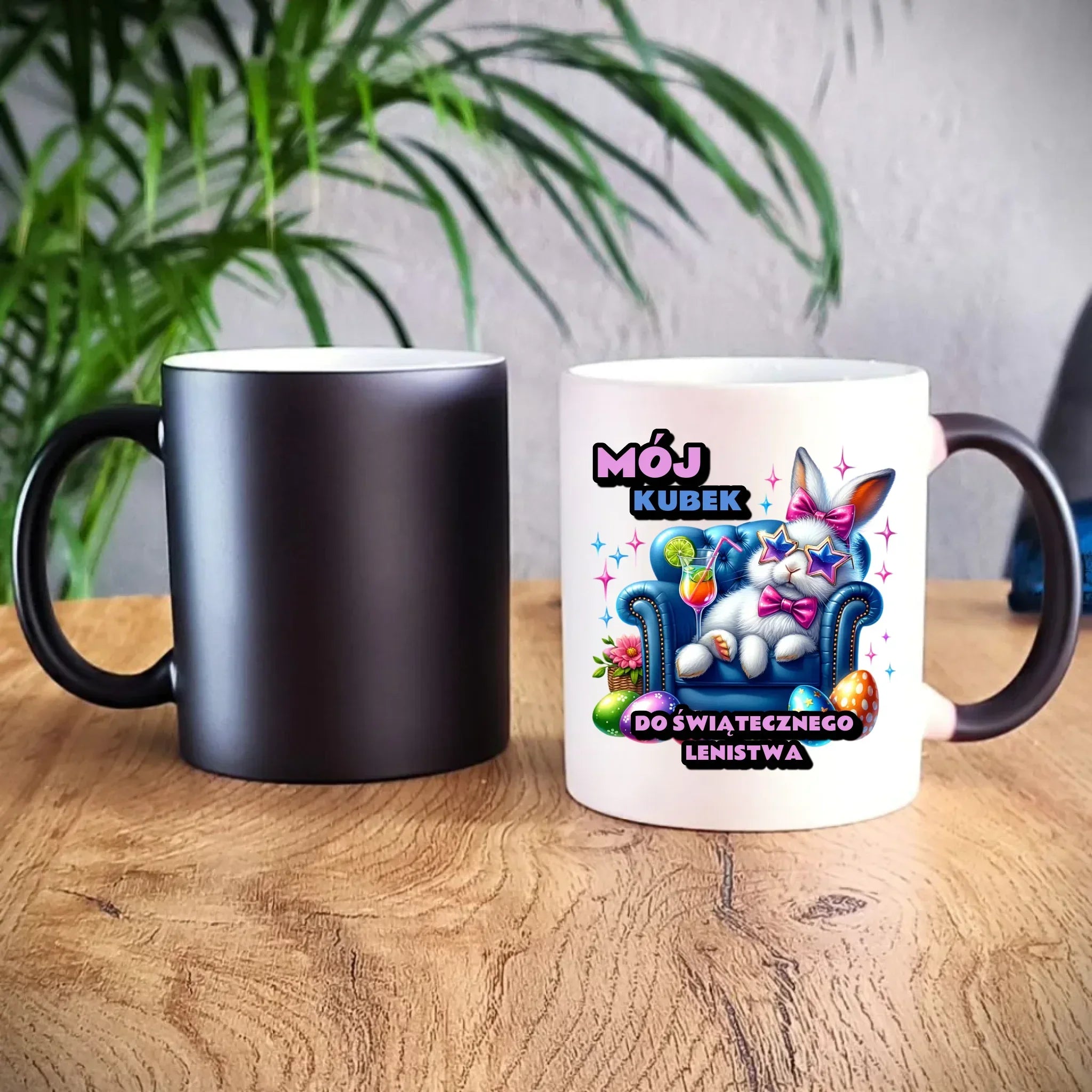 Mój kubek do świątecznego lenistwa | Kubek magiczny na Wielkanoc WN30 - StoryCups.pl