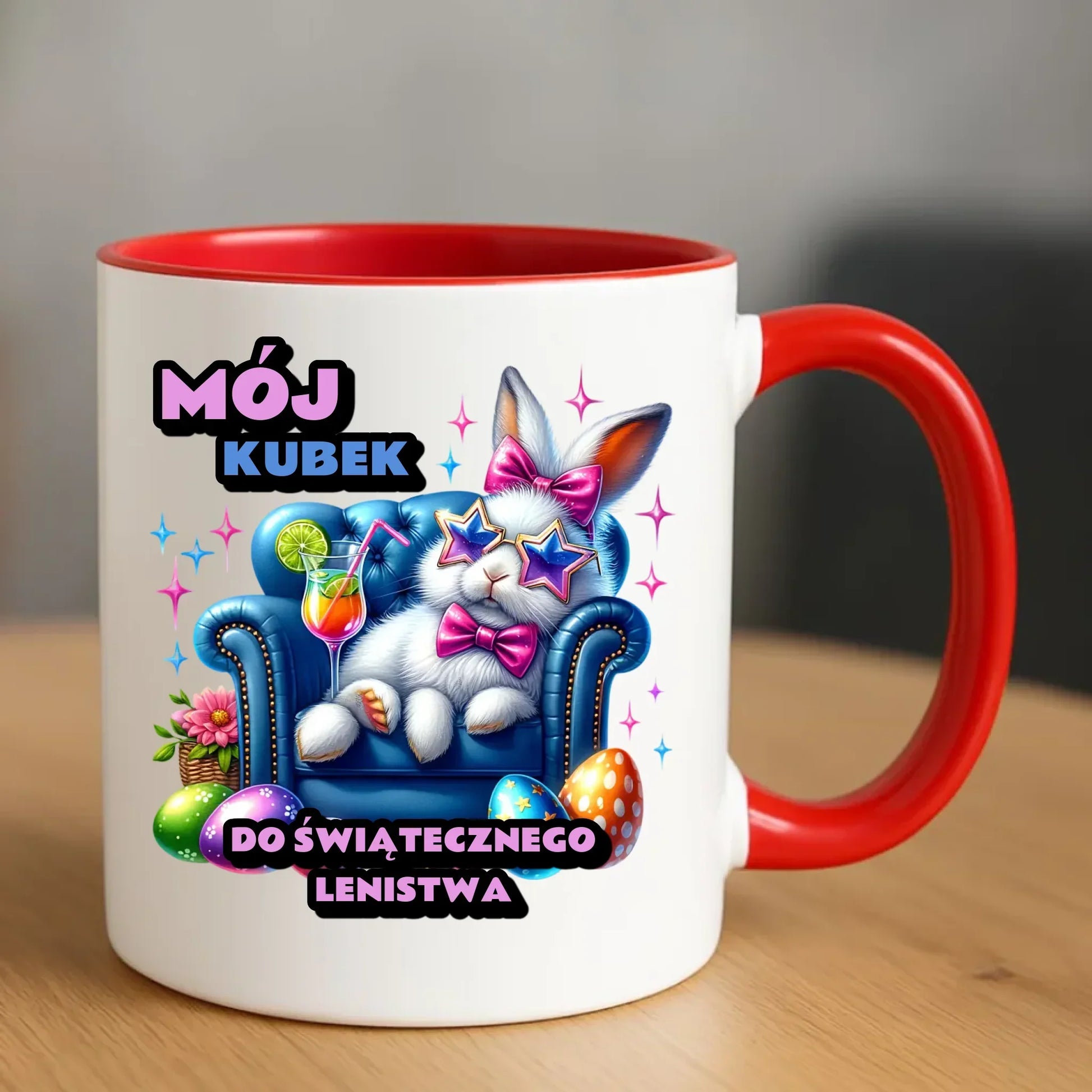 Mój kubek do świątecznego lenistwa | Kubek na Wielkanoc WN30 - StoryCups.pl