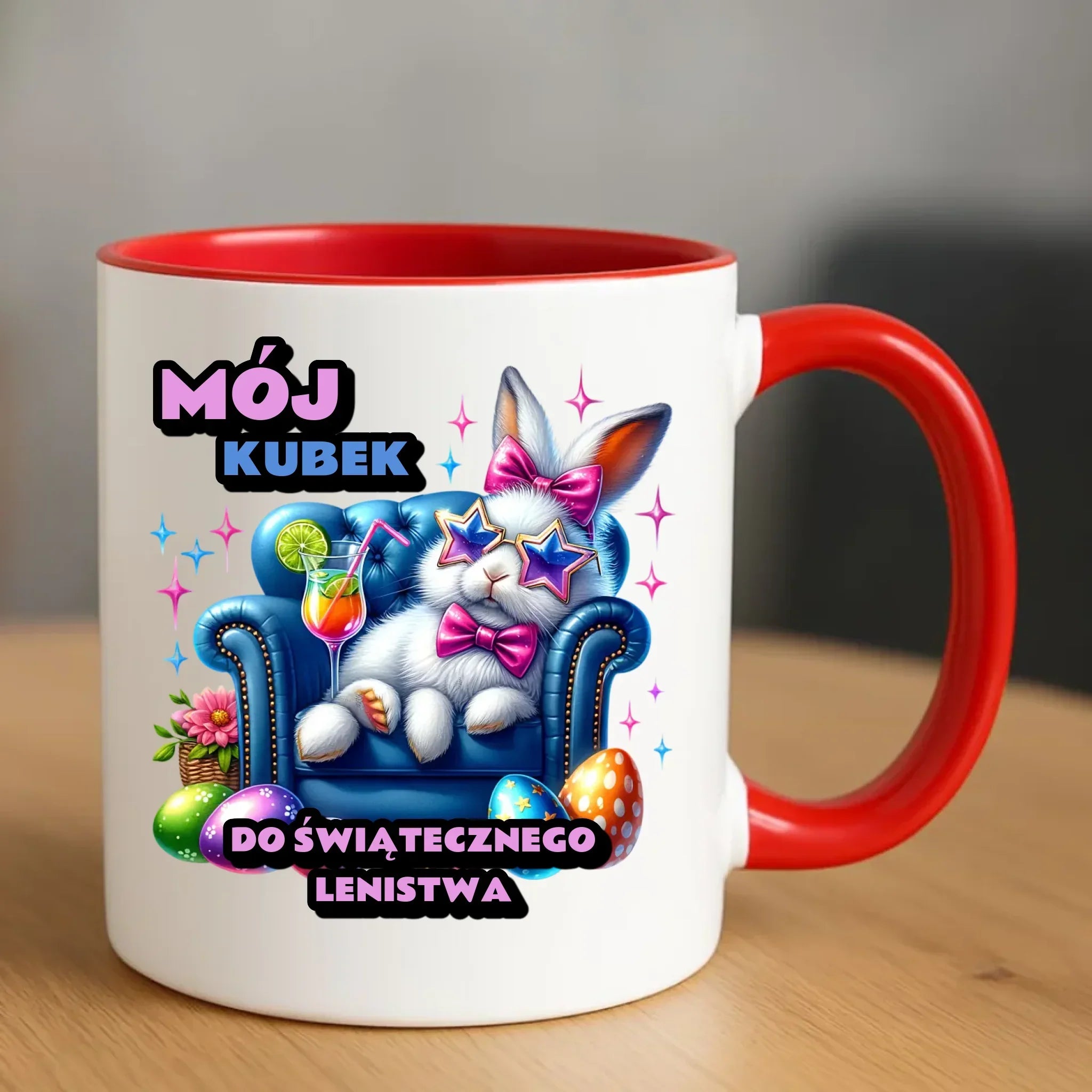Mój kubek do świątecznego lenistwa | Kubek na Wielkanoc WN30 - StoryCups.pl