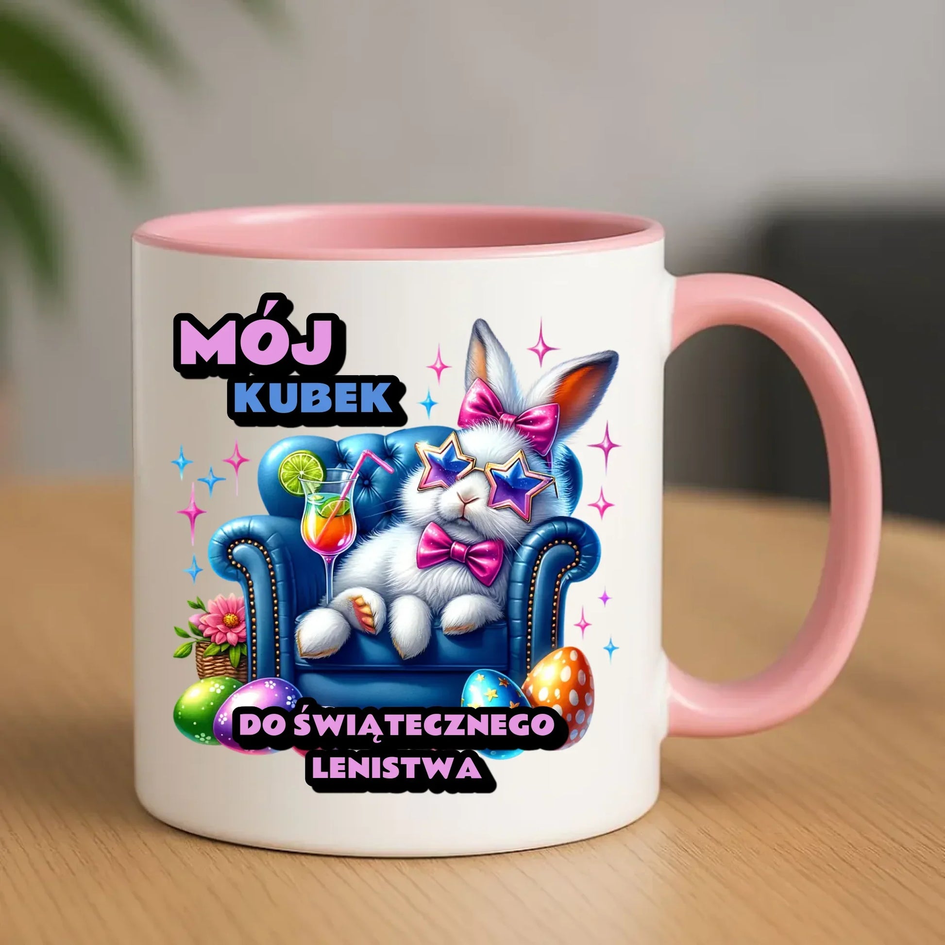 Mój kubek do świątecznego lenistwa | Kubek na Wielkanoc WN30 - StoryCups.pl