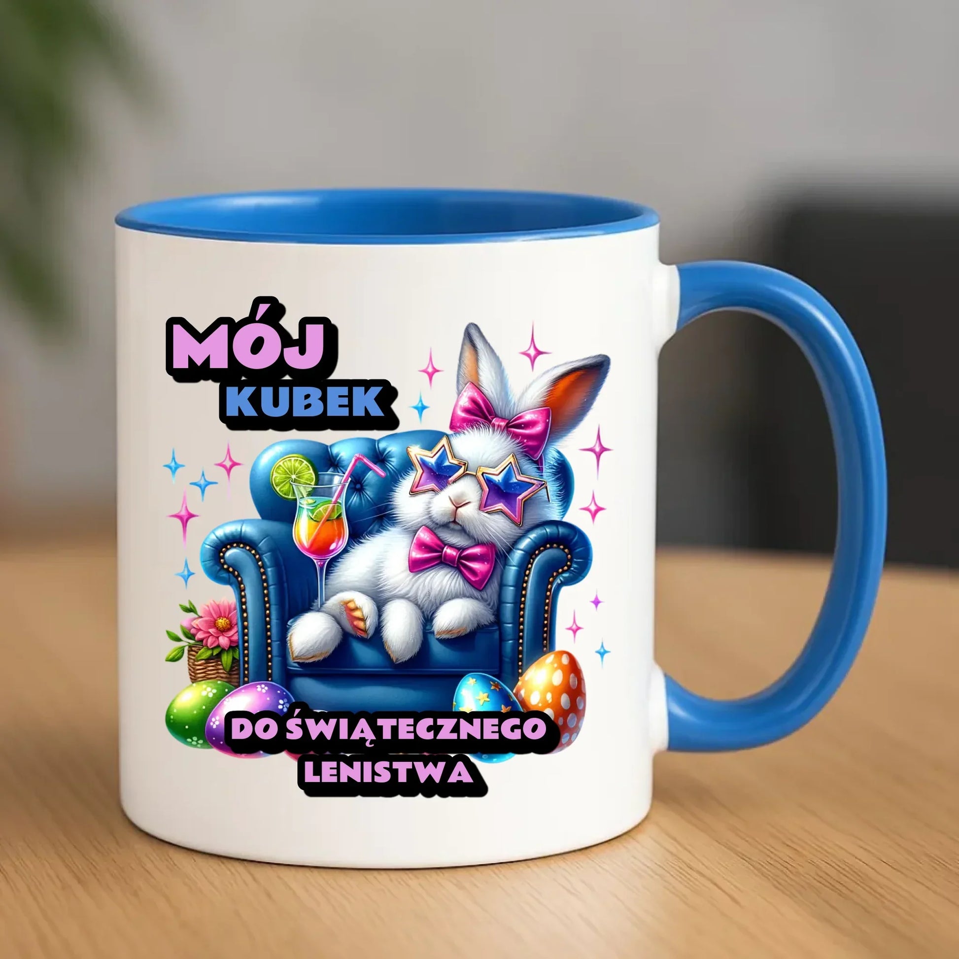 Mój kubek do świątecznego lenistwa | Kubek na Wielkanoc WN30 - StoryCups.pl