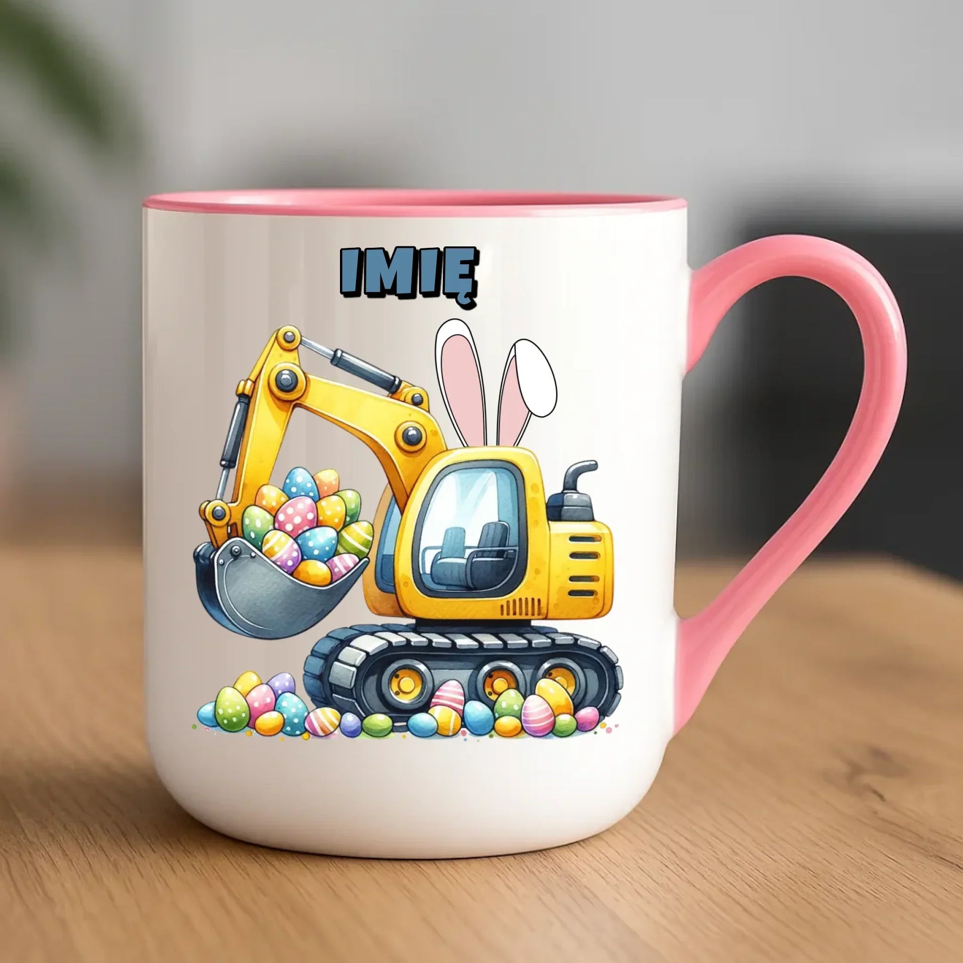 Koparka | Kubek elegant na Wielkanoc WN17 - StoryCups.pl