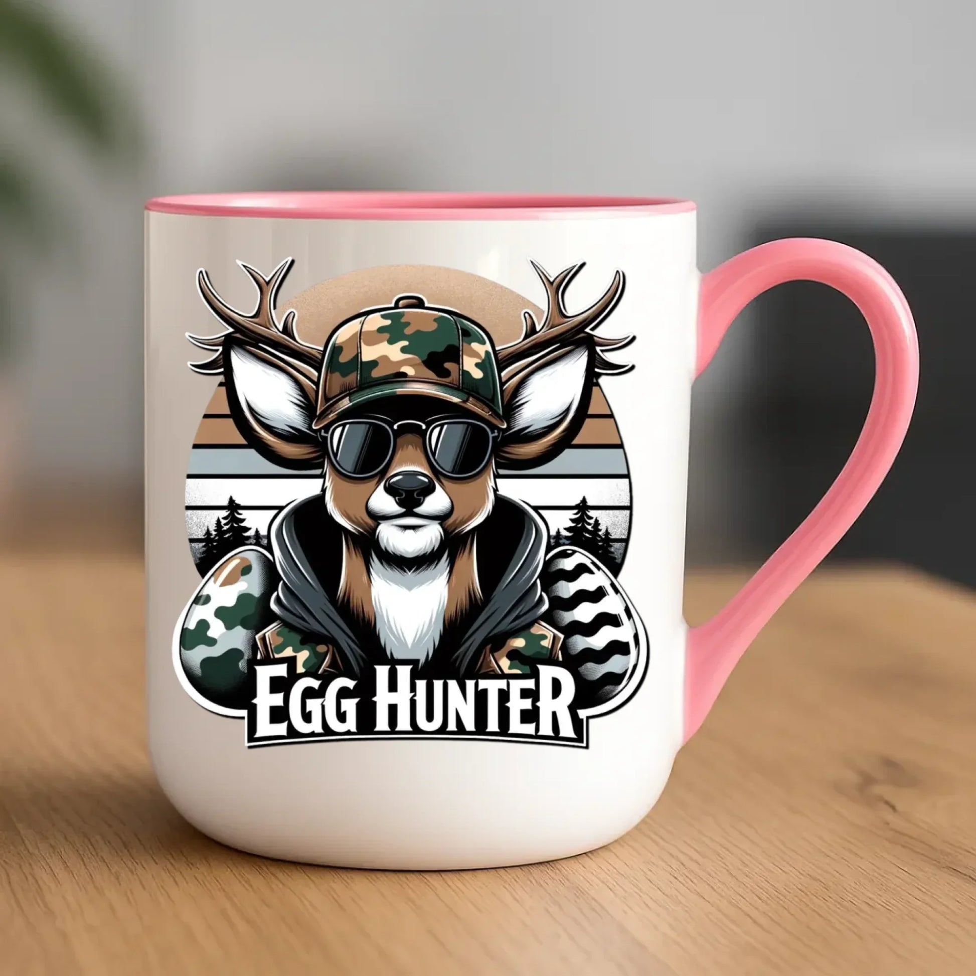 Egg Hunter | Kubek elegant Wielkanocny na prezent dla niego WN19 - StoryCups.pl