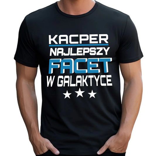Prezent dla chłopaka koszulka męska z nadrukiem DZIEŃ CHŁOPAKA CHŁOPAK
