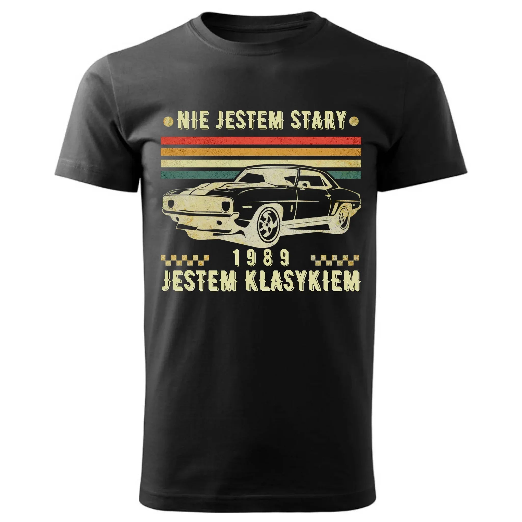 Nie jestem stary, jestem klasykiem | Personalizowana koszulka męska na urodziny U22 - StoryCups.pl