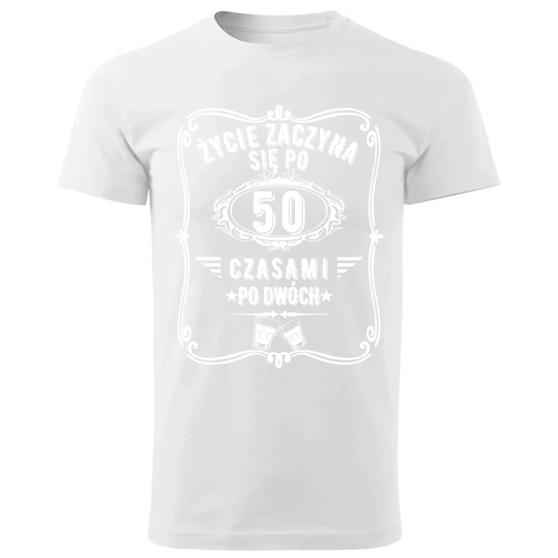 Życie zaczyna się po 50 | Koszulka męska na 50 urodziny U12 - StoryCups.pl