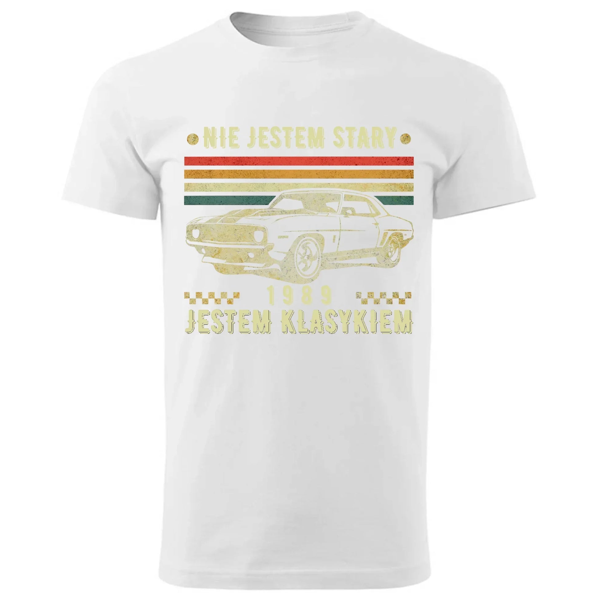 Nie jestem stary, jestem klasykiem | Personalizowana koszulka męska na urodziny U22 - StoryCups.pl