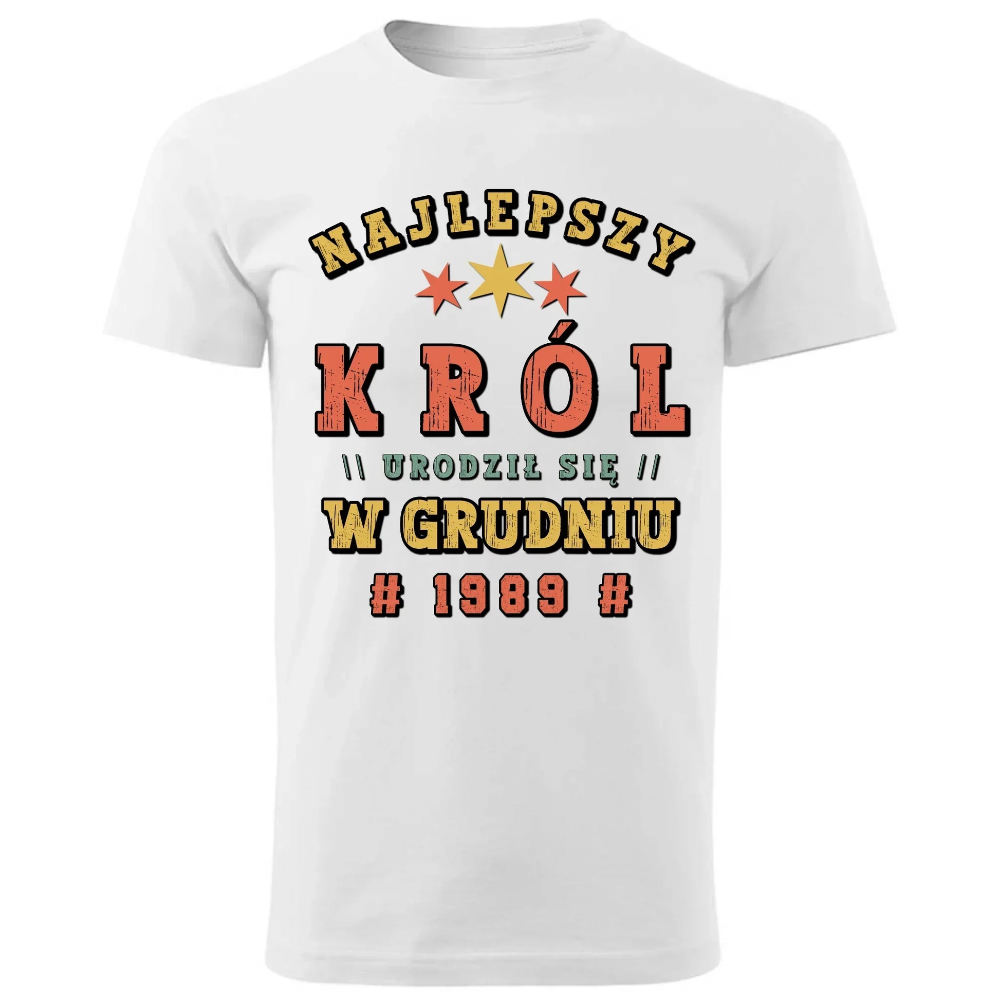 Najlepszy Król urodził się w (miesiąc, rok) | Koszulka męska na urodziny U26 - StoryCups.pl