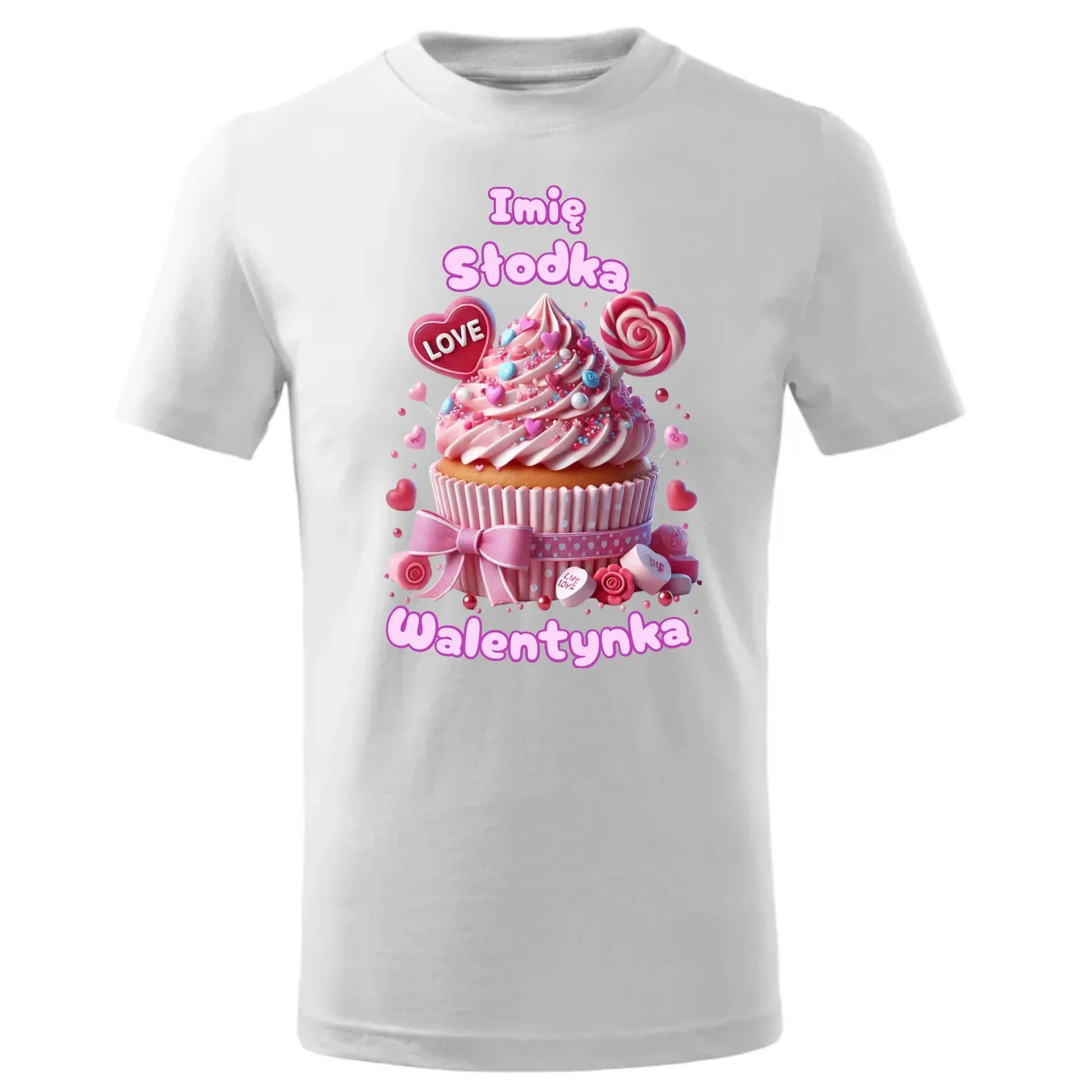 Słodka walentynka imię | Koszulka dla dziecka na Walentynki W21 - StoryCups.pl