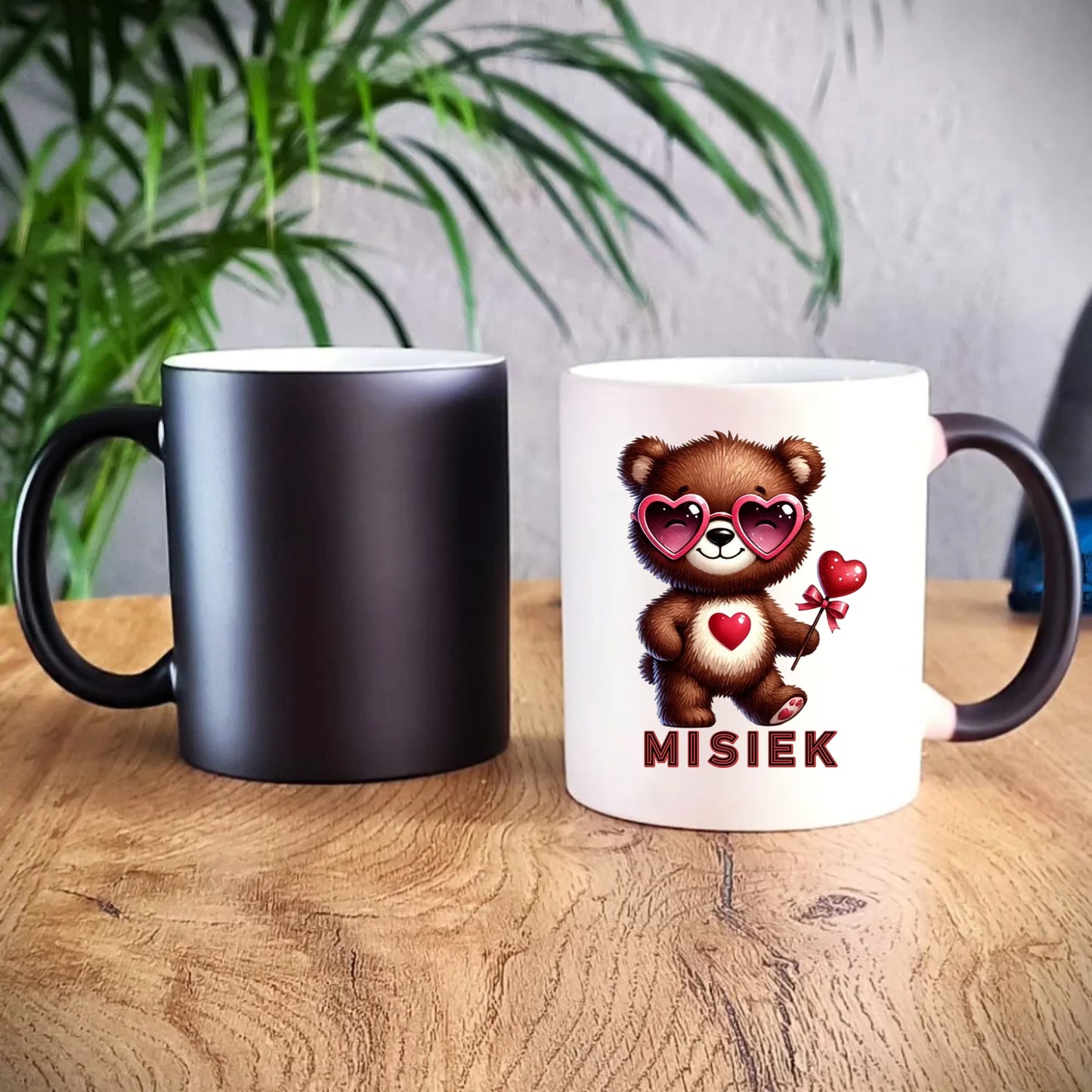 Personalizowany kubek magiczny dla par - prezent na Walentynki, Święta, Rocznicę