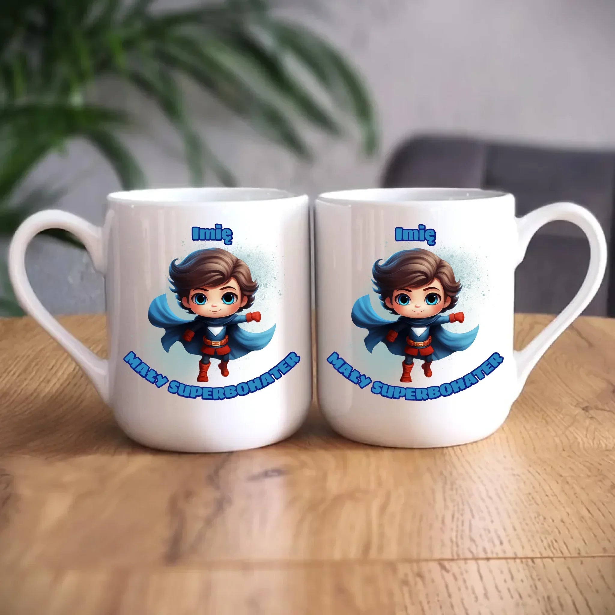 Mały Superbohater | Kubek z imieniem dla chłopca DD01 - StoryCups.pl