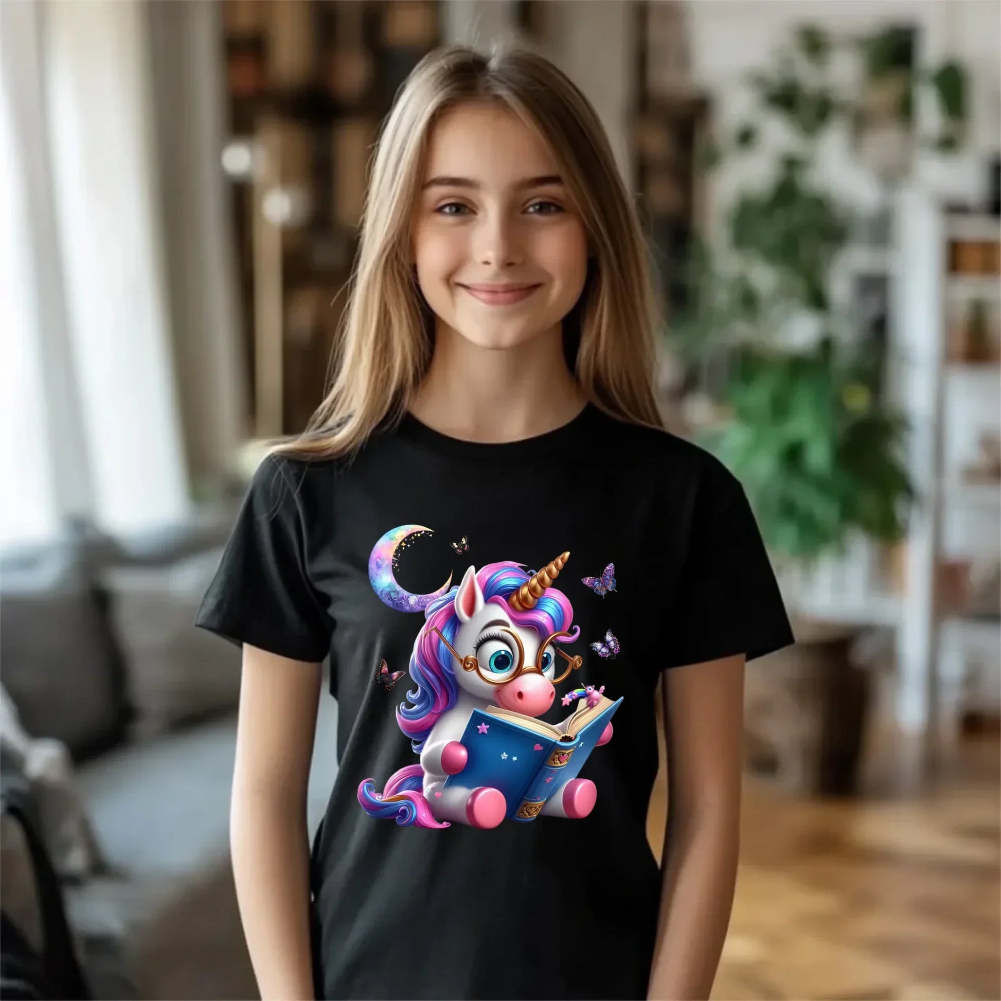 Księżycowy jednorożec | Koszulka dziecięca DD11 - StoryCups.pl