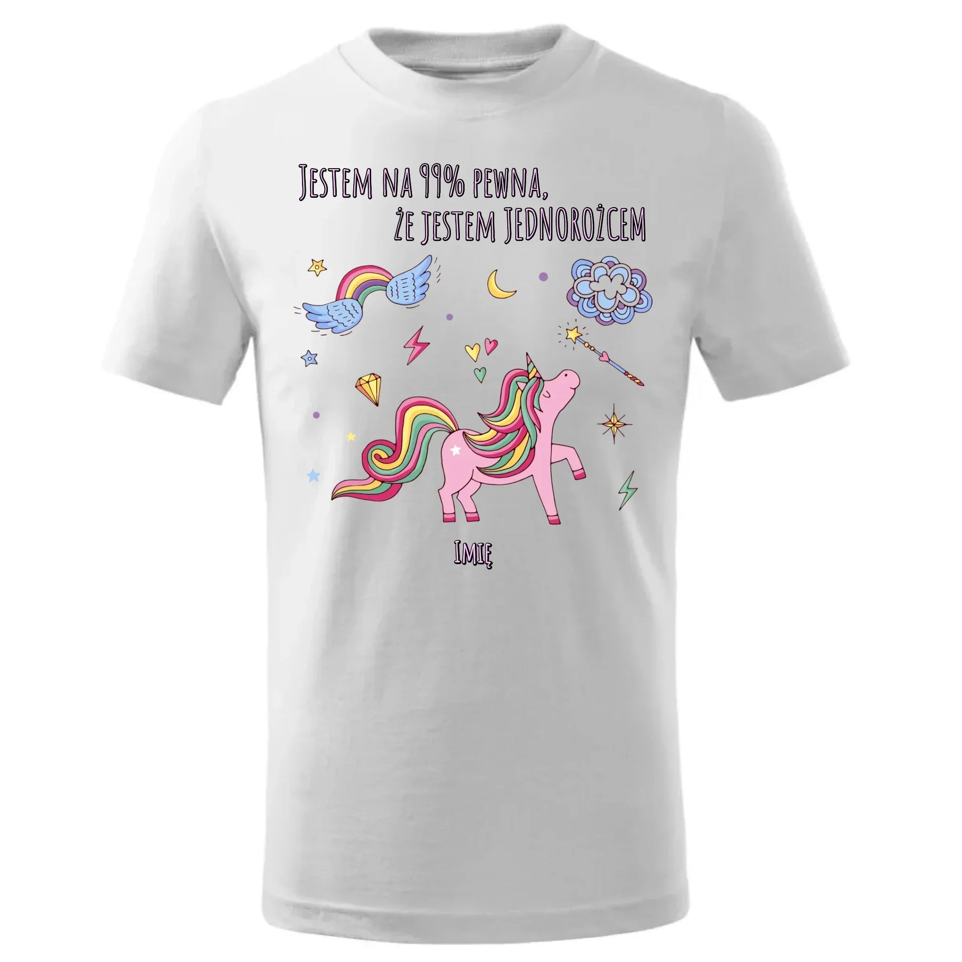 Na 99% jestem jednorożcem | Koszulka dziecięca DD12 - StoryCups.pl