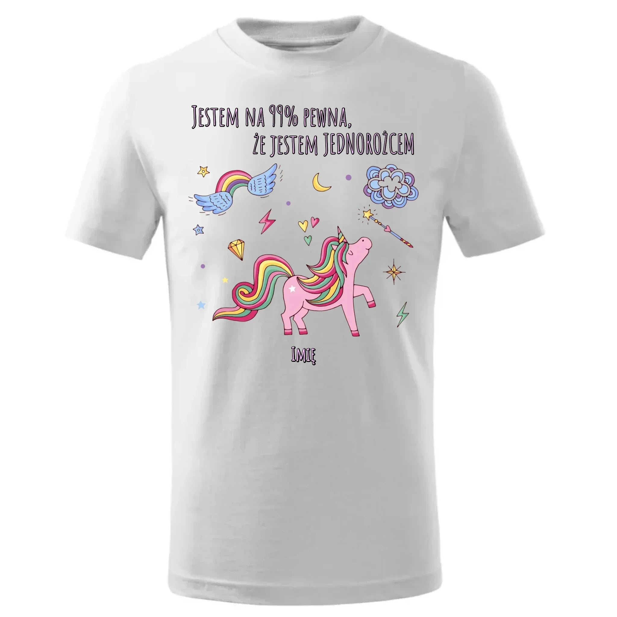 Na 99% jestem jednorożcem | Koszulka dziecięca DD12 - StoryCups.pl