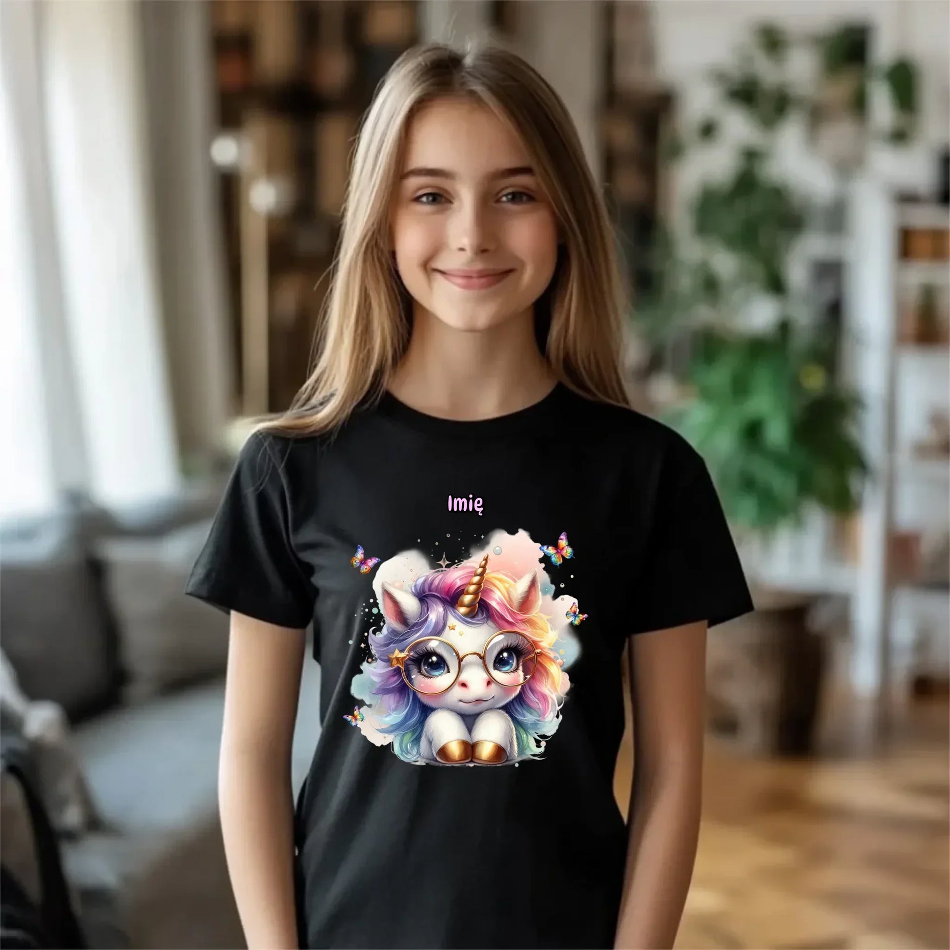Jednorożec ze złotym rogiem | Koszulka dziecięca DD13 - StoryCups.pl