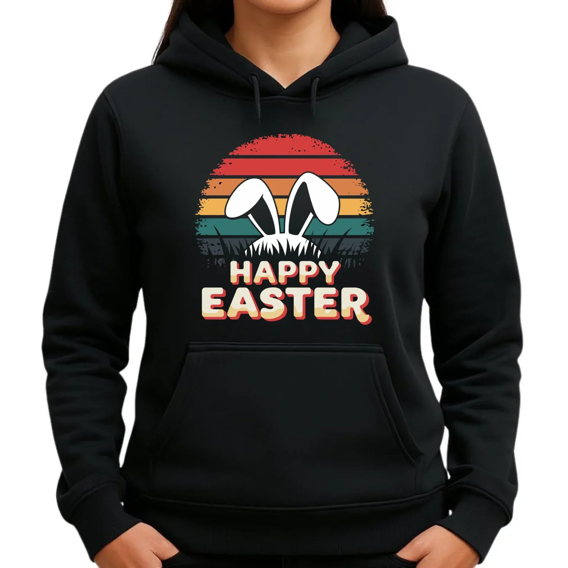 Happy Easter | Bluza damska z kapturem na Wielkanoc WN31 - StoryCups.pl