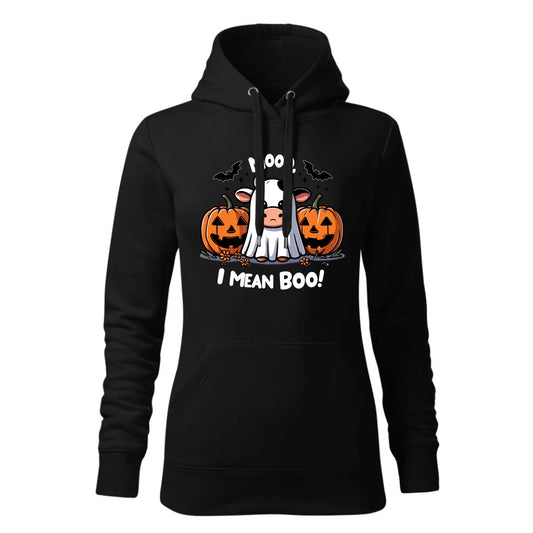 Czarna bluza damska z kapturem nadruk na prezent dla niej HOODIE