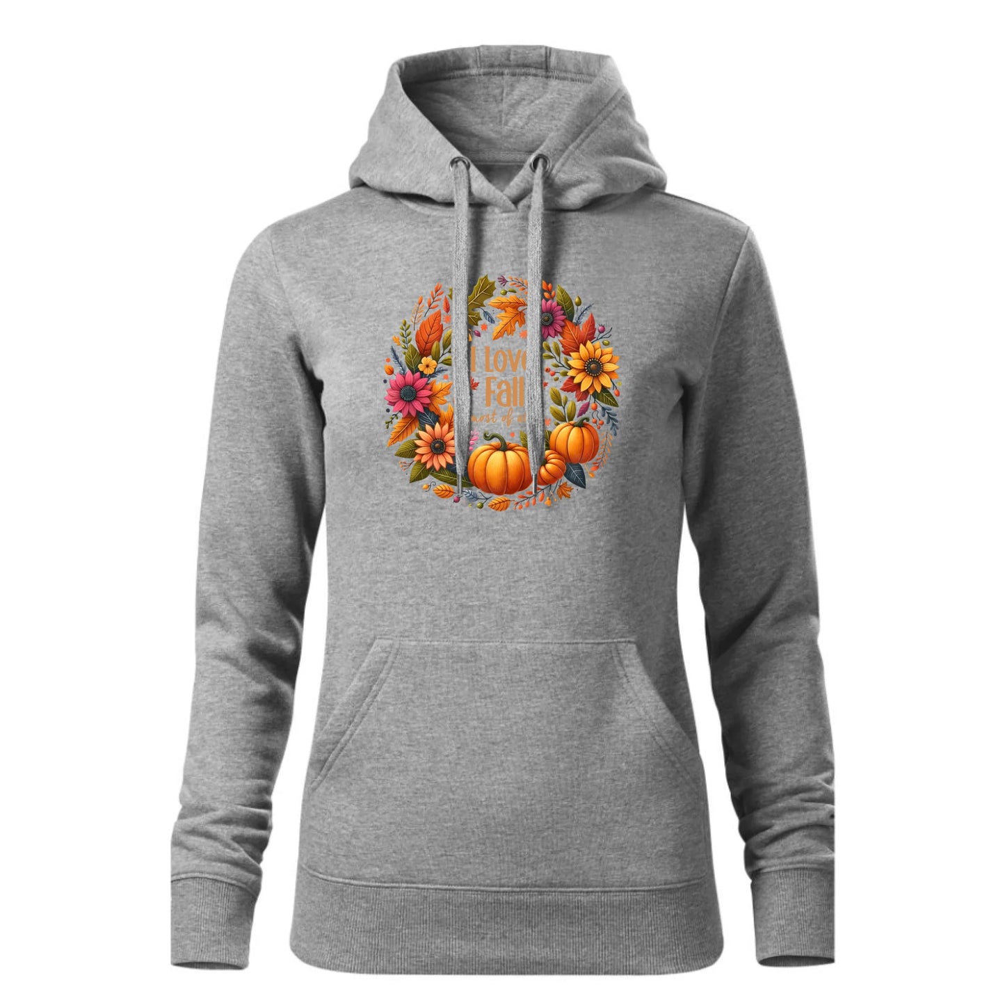 Czarna bluza damska z kapturem nadruk na prezent dla niej HOODIE