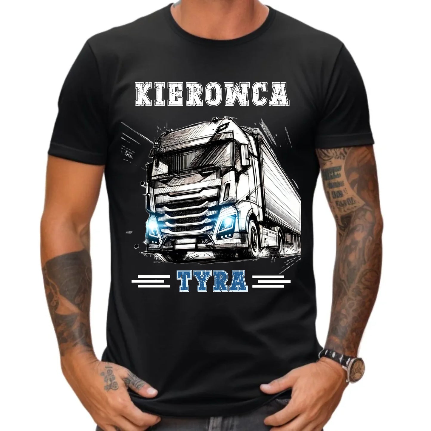 Prezent dla kierowcy tira koszulka męska z nadrukiem KIEROWCA TIR