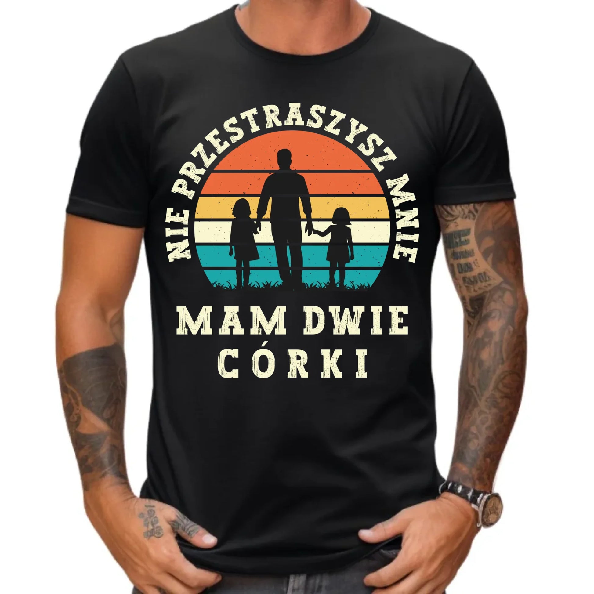 Prezent dla taty koszulka z nadrukiem DZIEŃ OJCA TATA