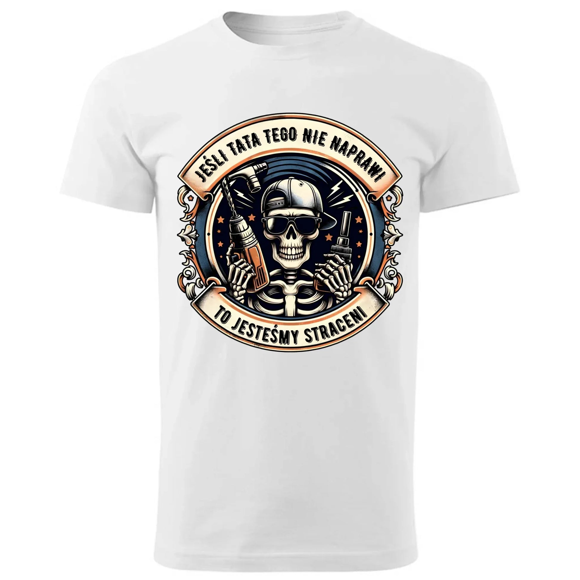 Jeśli tata tego nie naprawi | Koszulka męska dla taty DT61 - StoryCups.pl