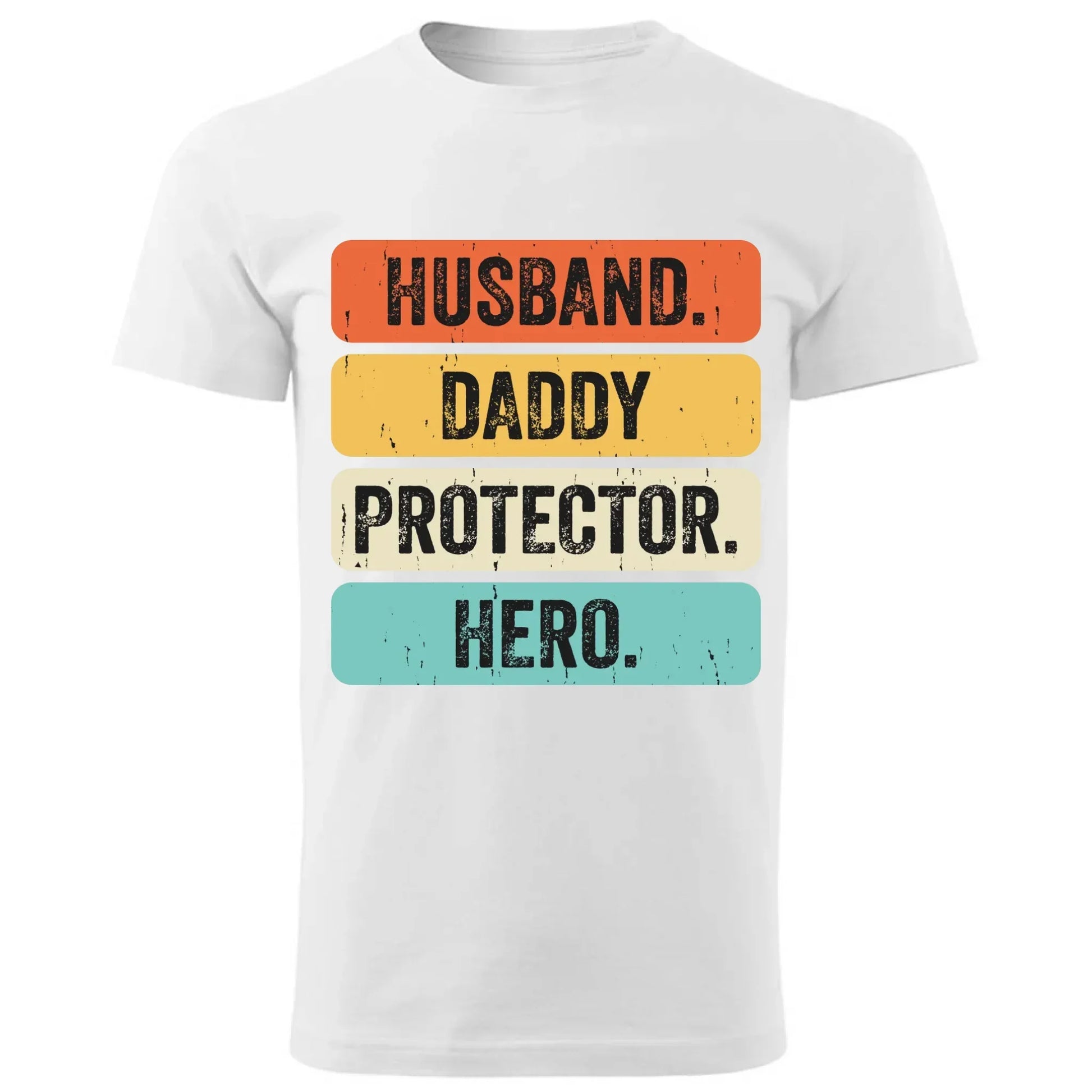 Husband daddy protector hero | Koszulka dla taty na prezent DT05 - StoryCups.pl