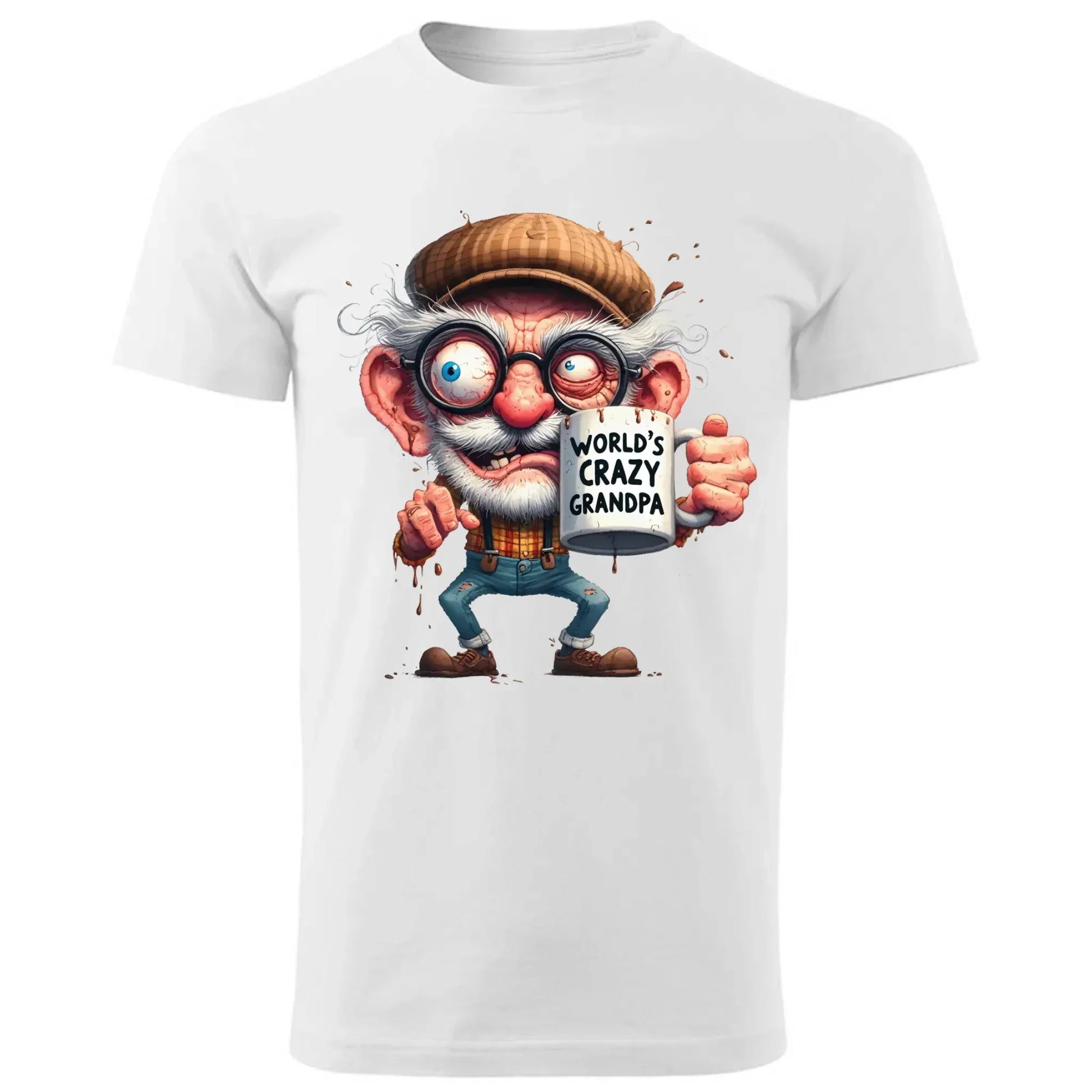 Crazy grandpa | Koszulka męska dla dziadka D38 - StoryCups.pl