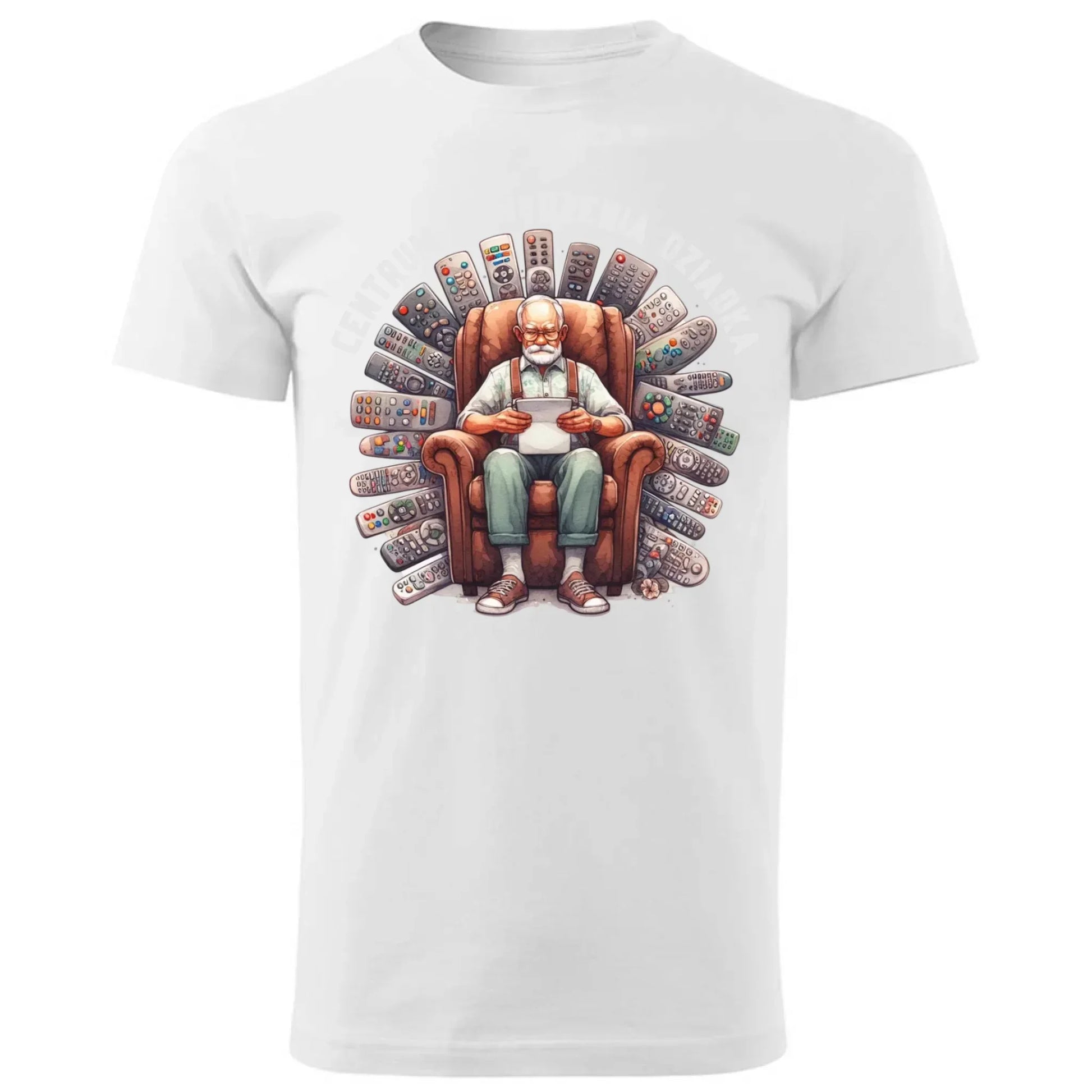 Centrum dowodzenia | Koszulka męska dla dziadka D28 - StoryCups.pl