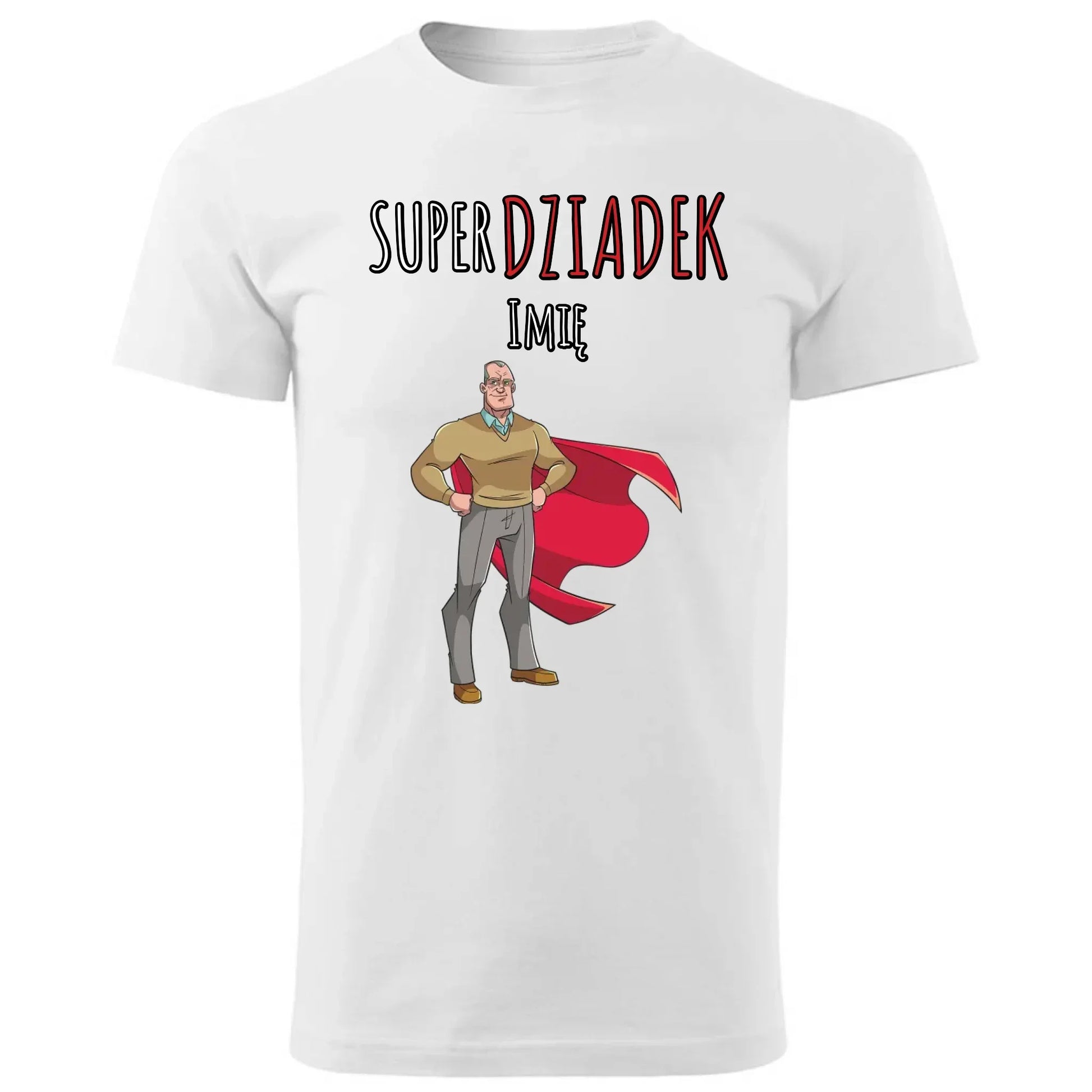 Super Dziadek | Koszulka męska z imieniem dla dziadka D02 - StoryCups.pl