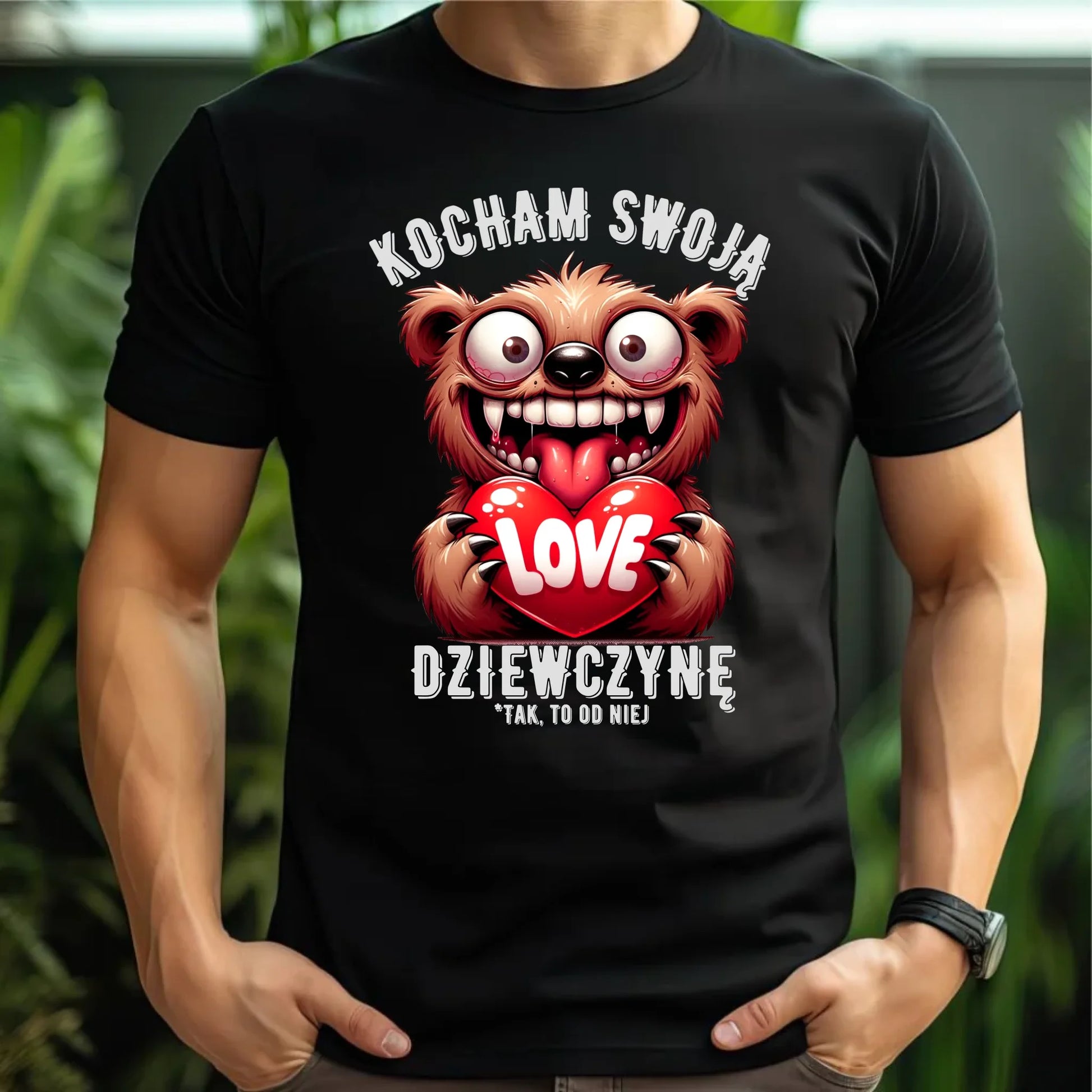 Koszulka męska dla par na prezent dla niego