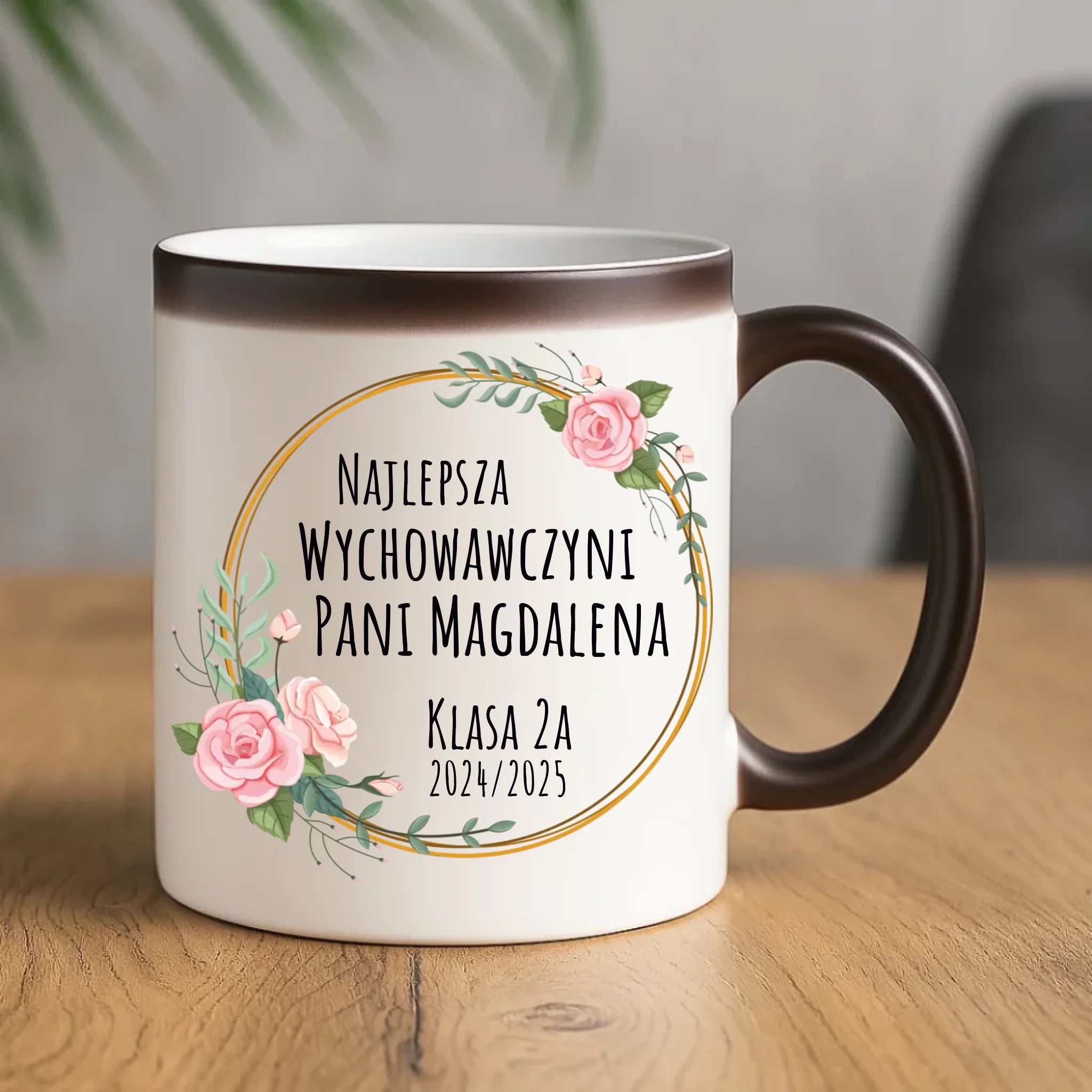 Prezent dla nauczyciela kubek magiczny NAUCZYCIEL ZAKOŃCZENIE ROKU SZKOLNEGO