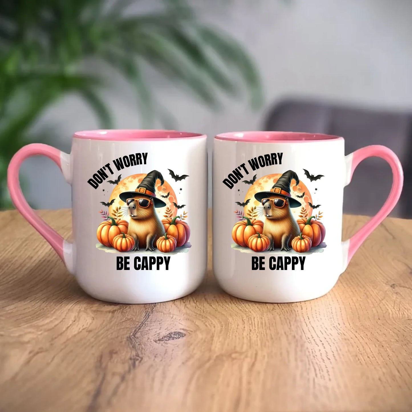 Personalizowany różowy kubek elegant z nadrukiem na prezent 330ml