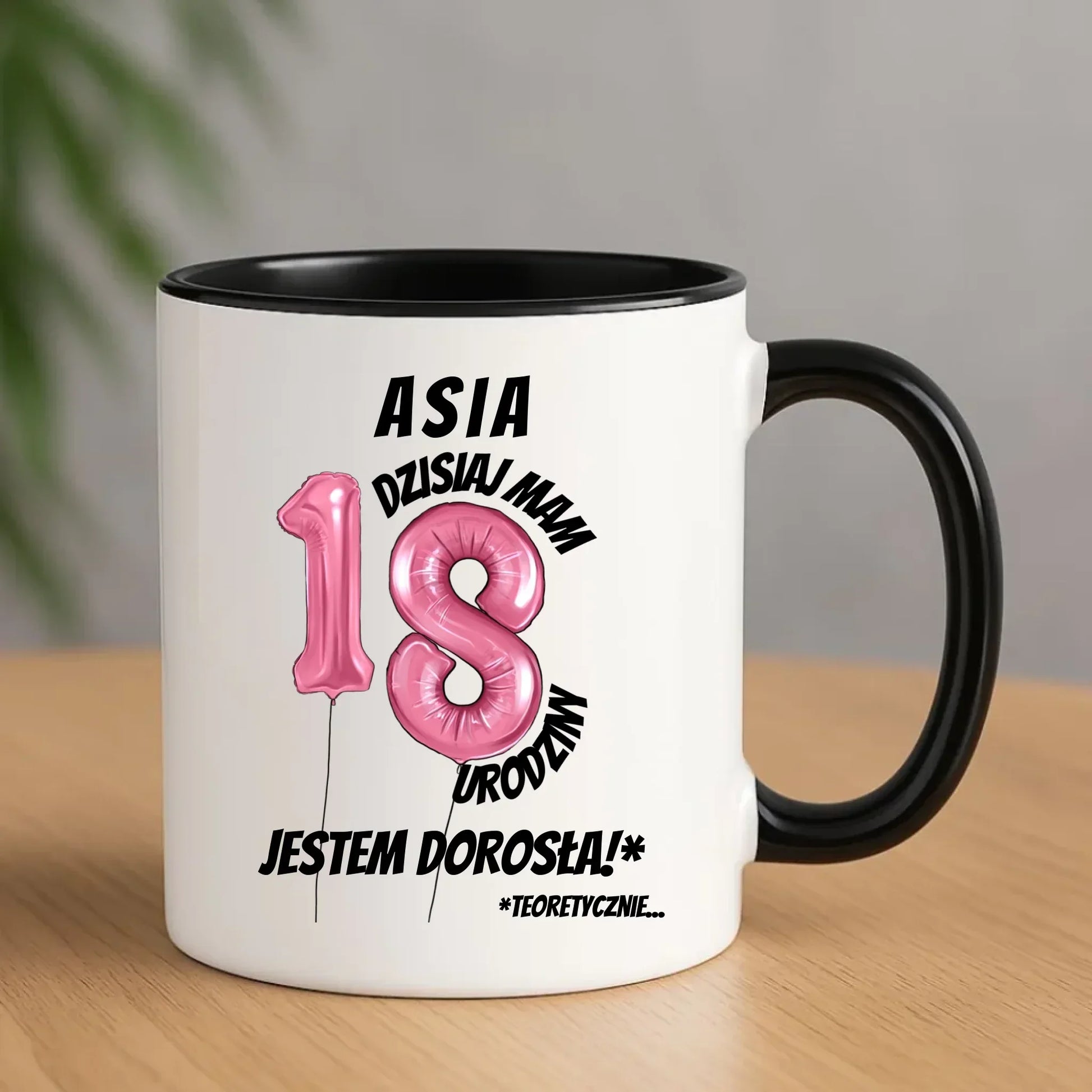 Dzisiaj mam 18. urodziny | Personalizowany kubek na osiemnastkę U25 - StoryCups.pl