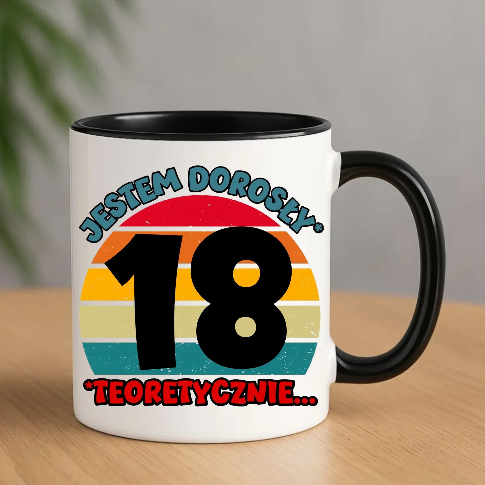 Jestem dorosły 18stka | Kubek prezent na osiemnastkę U07 - StoryCups.pl