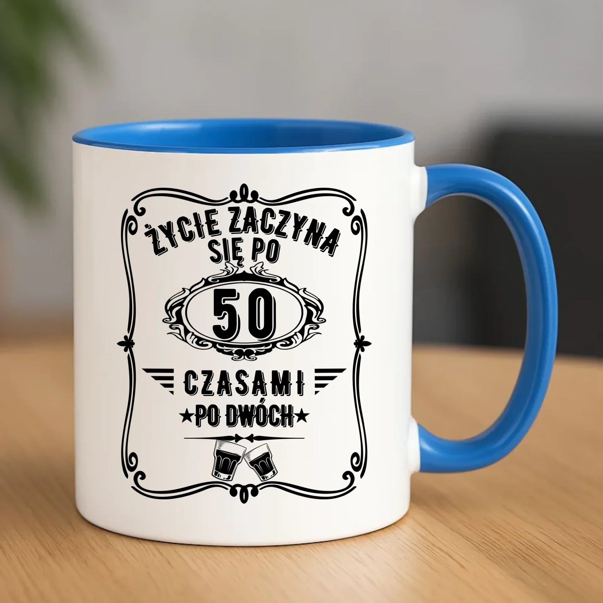 Życie zaczyna się po 50 | Kubek na 50 urodziny U12 - StoryCups.pl