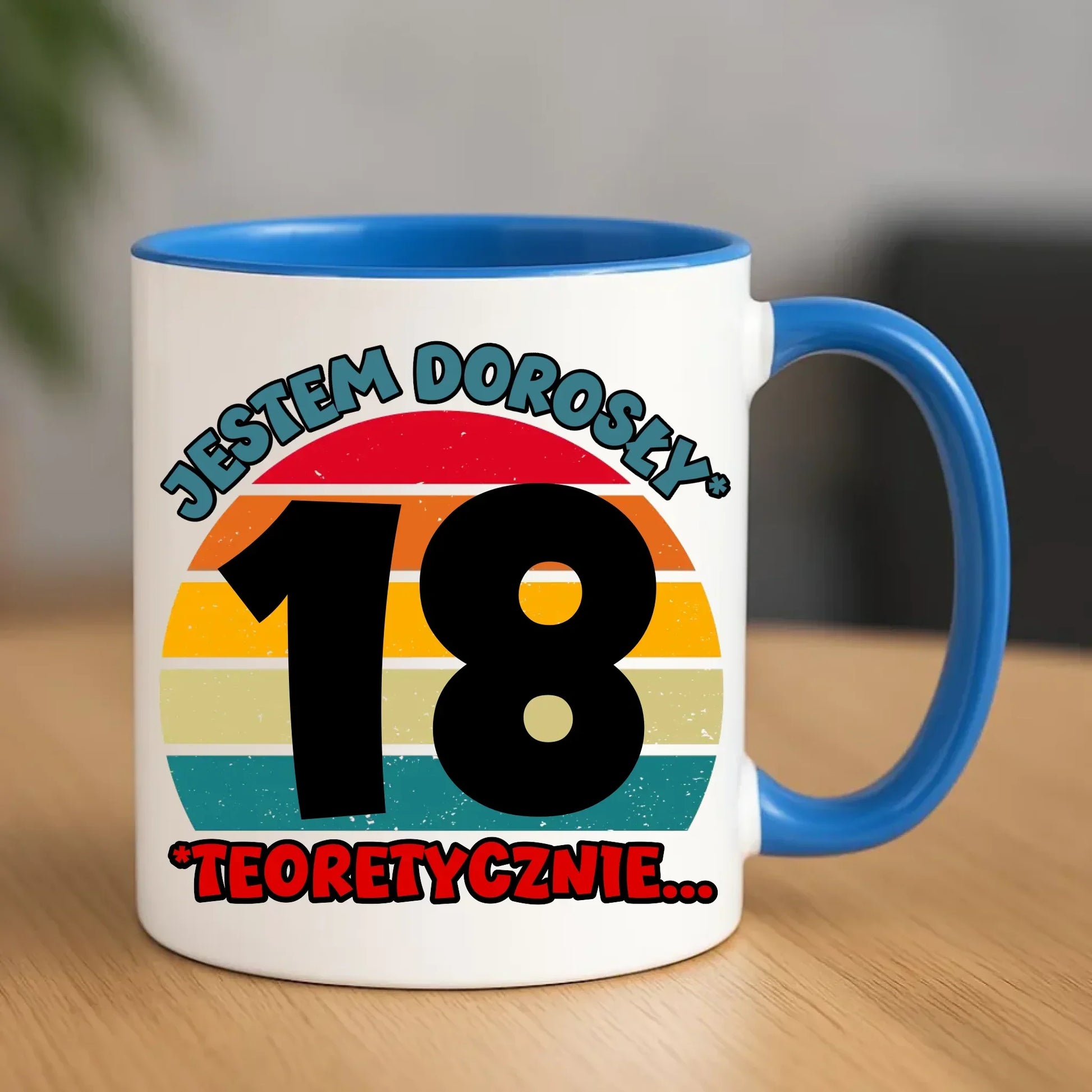 Jestem dorosły 18stka | Kubek prezent na osiemnastkę U07 - StoryCups.pl