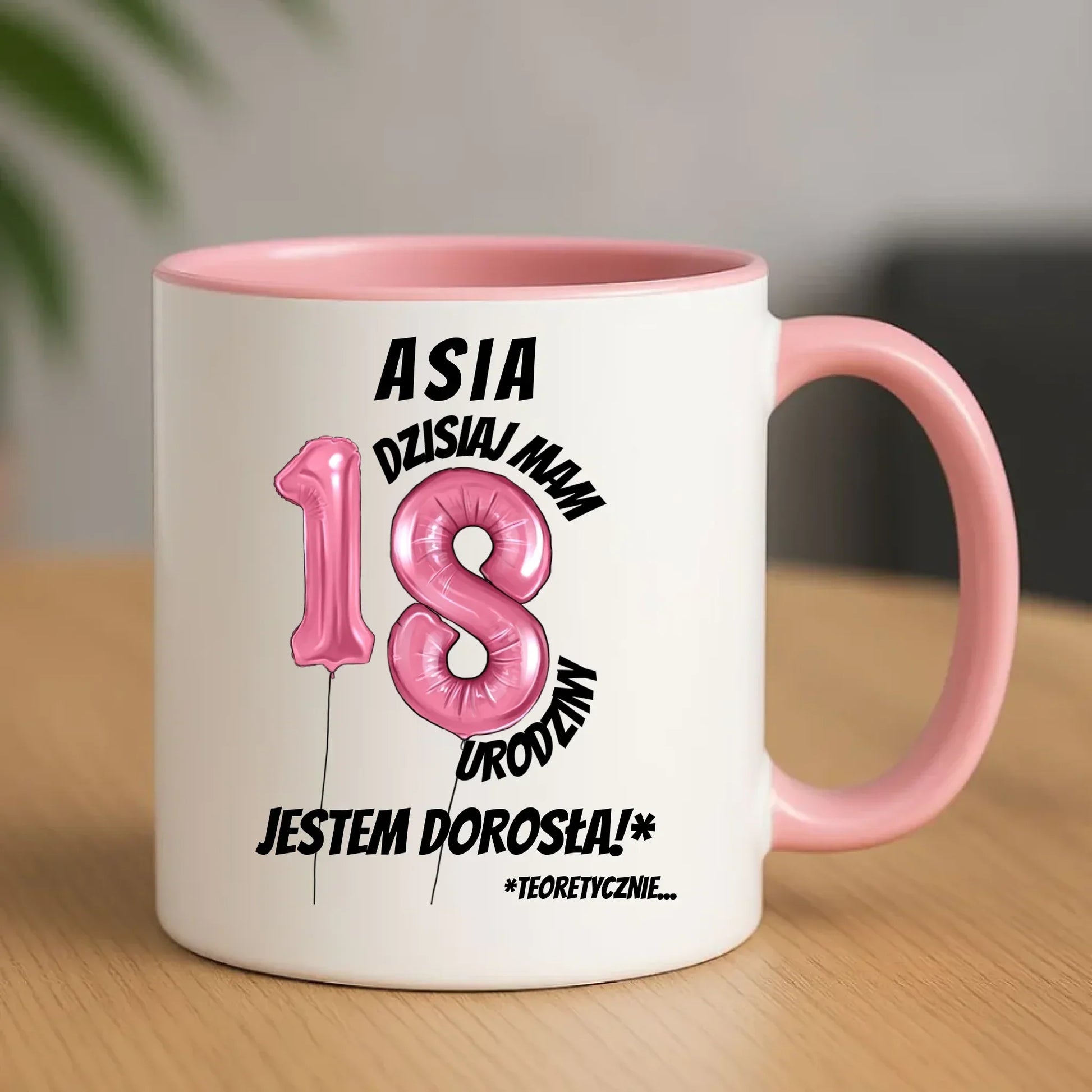 Dzisiaj mam 18. urodziny | Personalizowany kubek na osiemnastkę U25 - StoryCups.pl