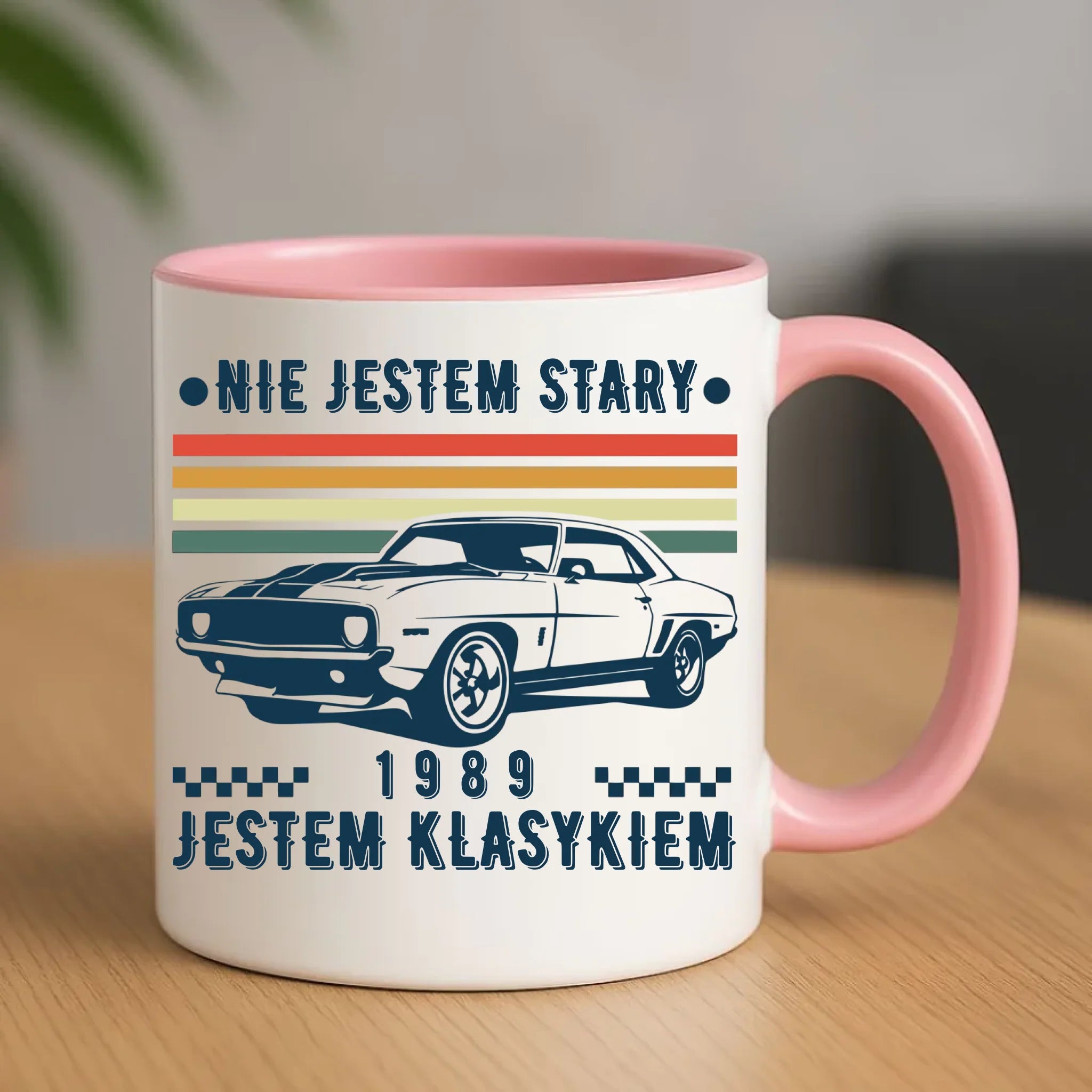 Urodzinowy różowy kubek z nadrukiem prezent na URODZINY