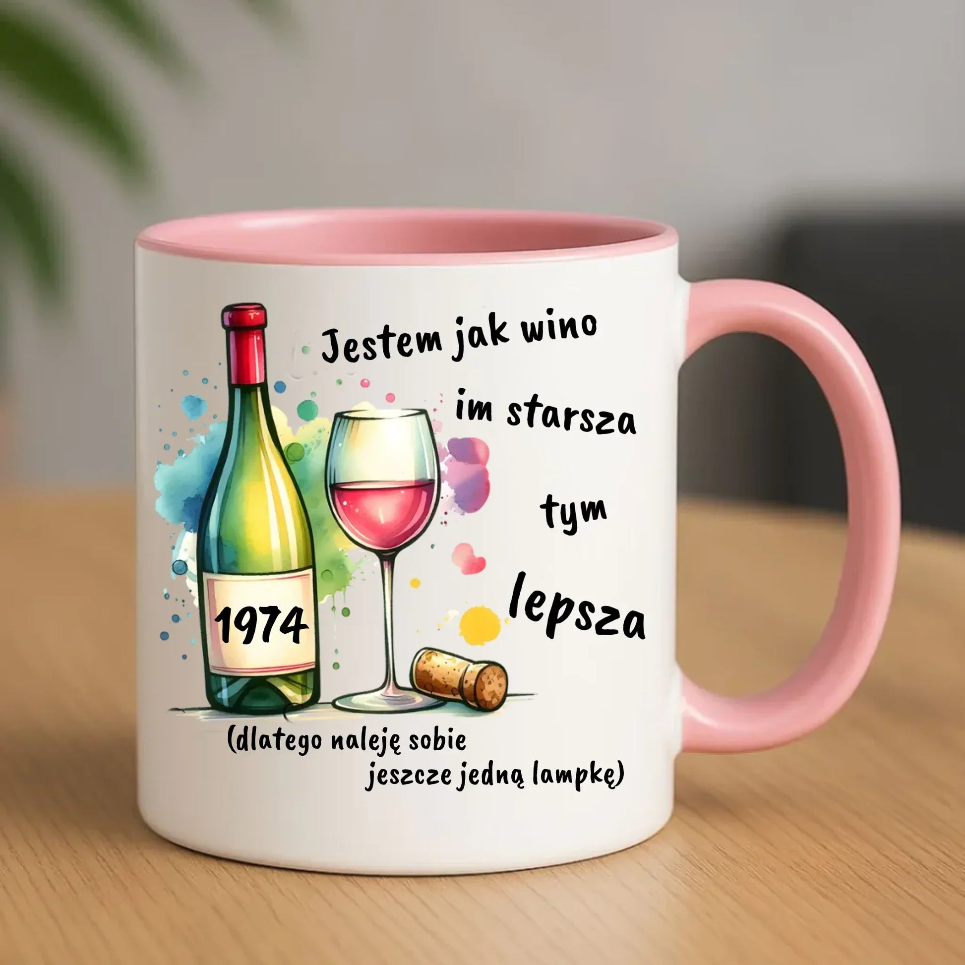 Jestem jak wino im starsza tym lepsza | Kubek prezent na urodziny U13 - StoryCups.pl