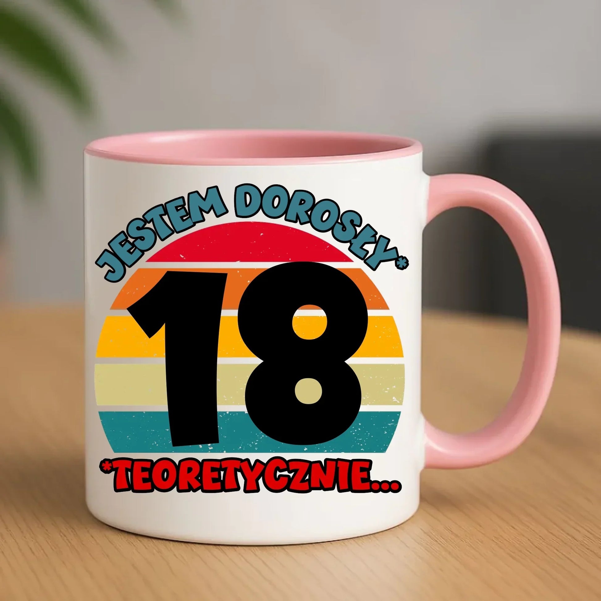 Jestem dorosły 18stka | Kubek prezent na osiemnastkę U07 - StoryCups.pl